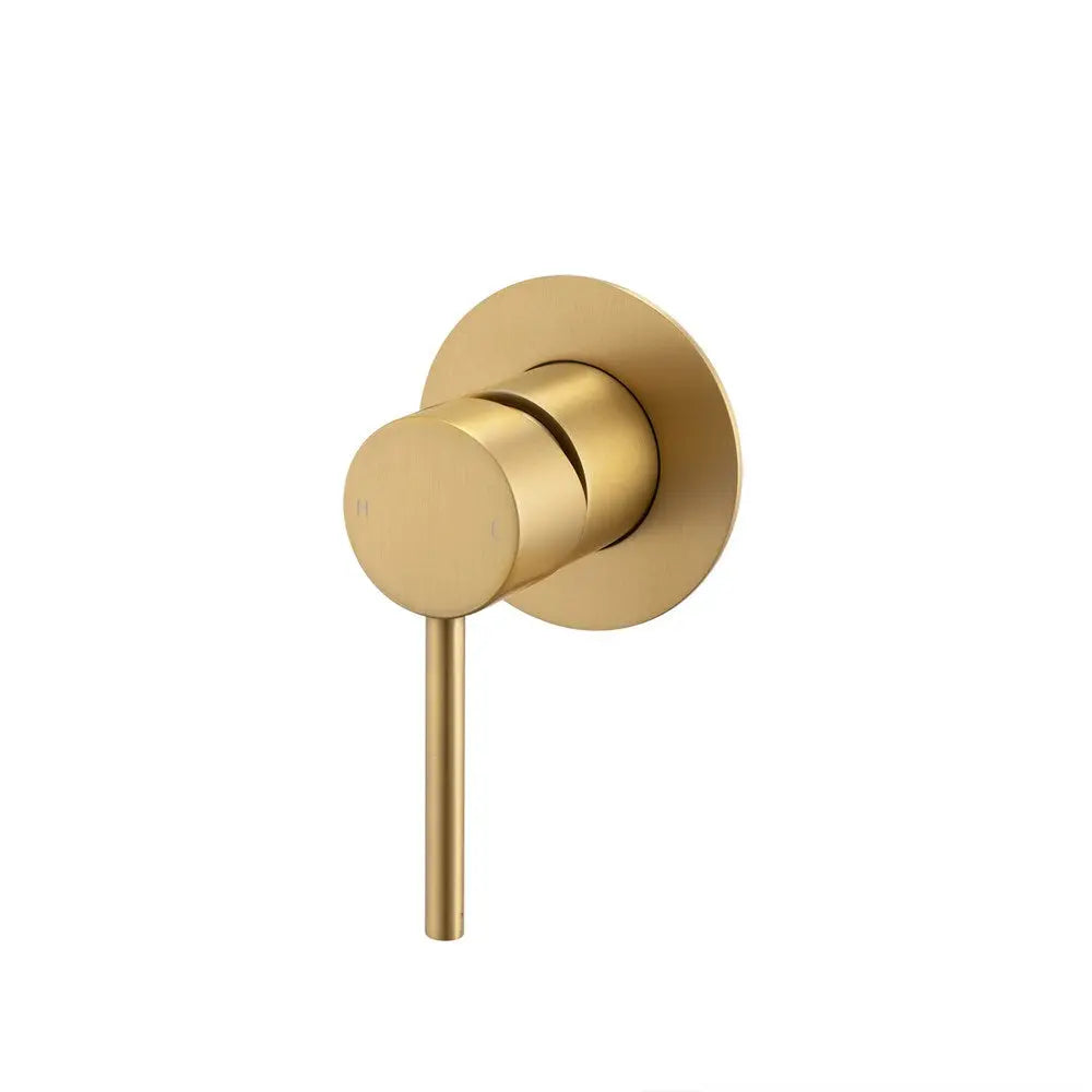 LUCID PIN - Brushed Brass Wall Mixer Aquaperla