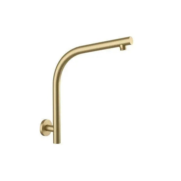 Brushed Brass Wall Shower Arm Aquaperla
