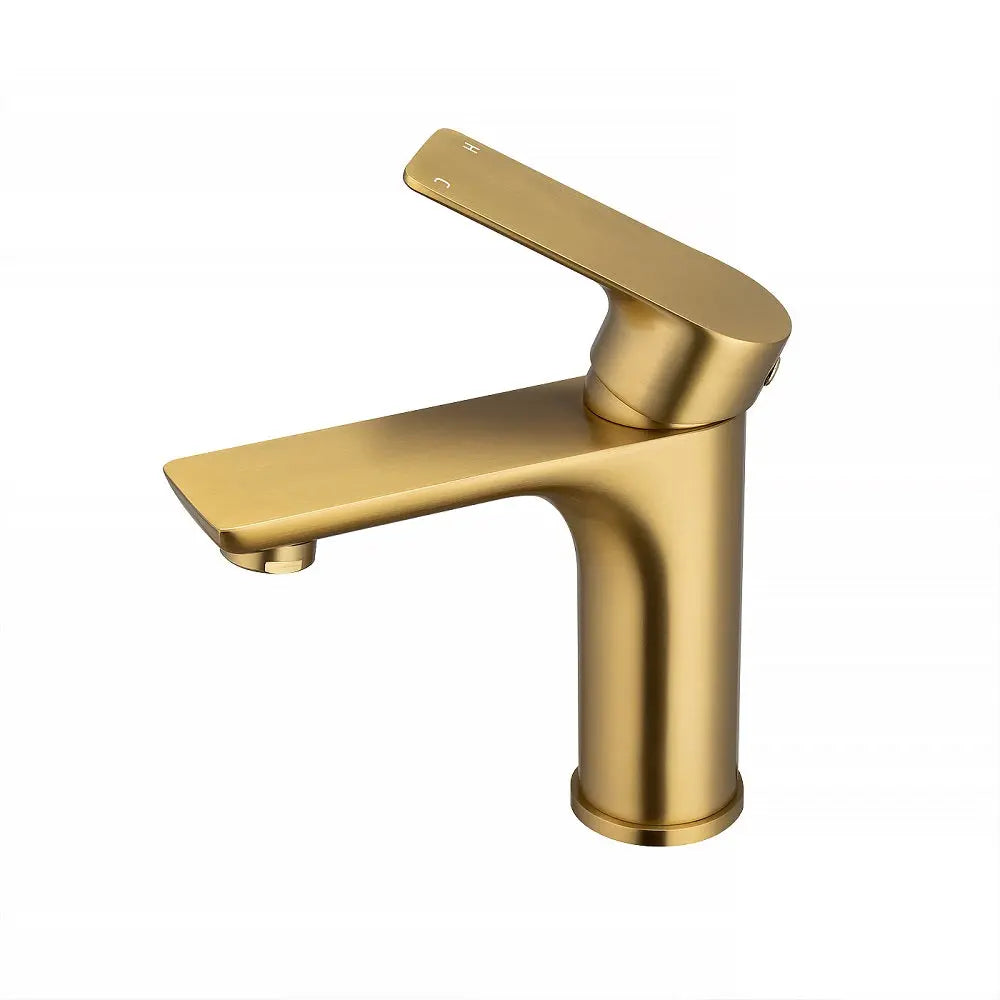 VOG - Brushed Brass Basin Mixer Aquaperla