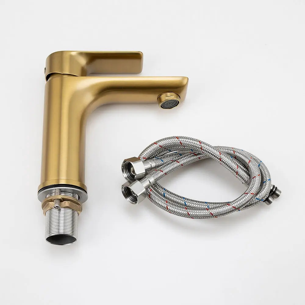 VOG - Brushed Brass Basin Mixer Aquaperla