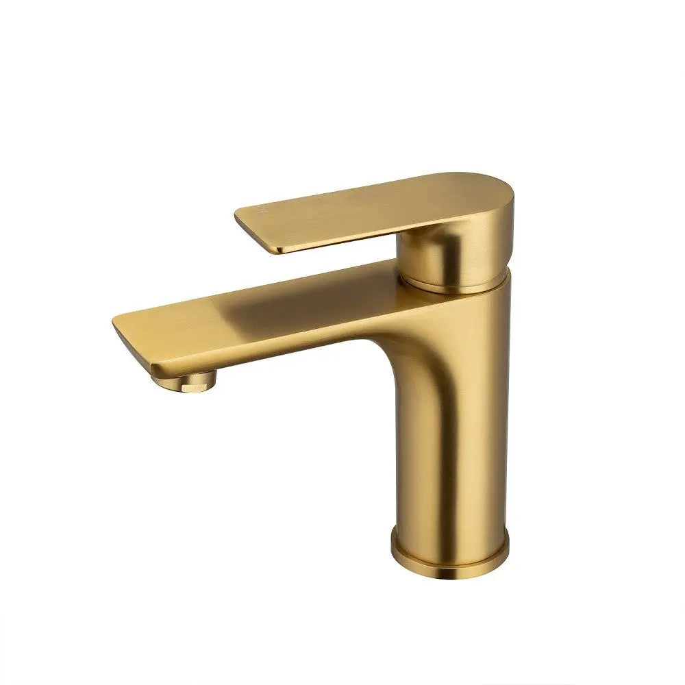 VOG - Brushed Brass Basin Mixer Aquaperla
