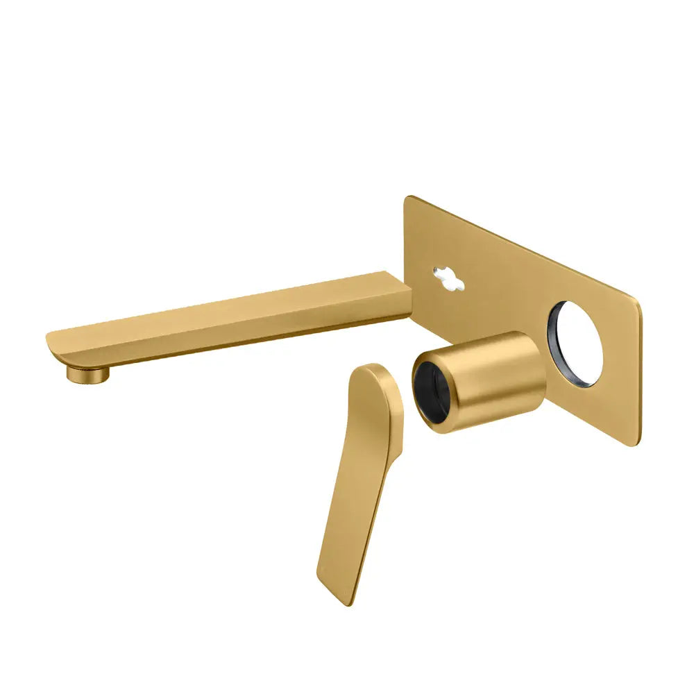RUSHY - Brushed Brass Spout Mixer Aquaperla