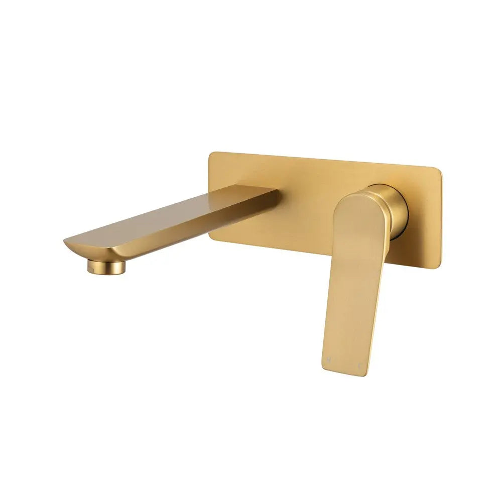 RUSHY - Brushed Brass Spout Mixer Aquaperla