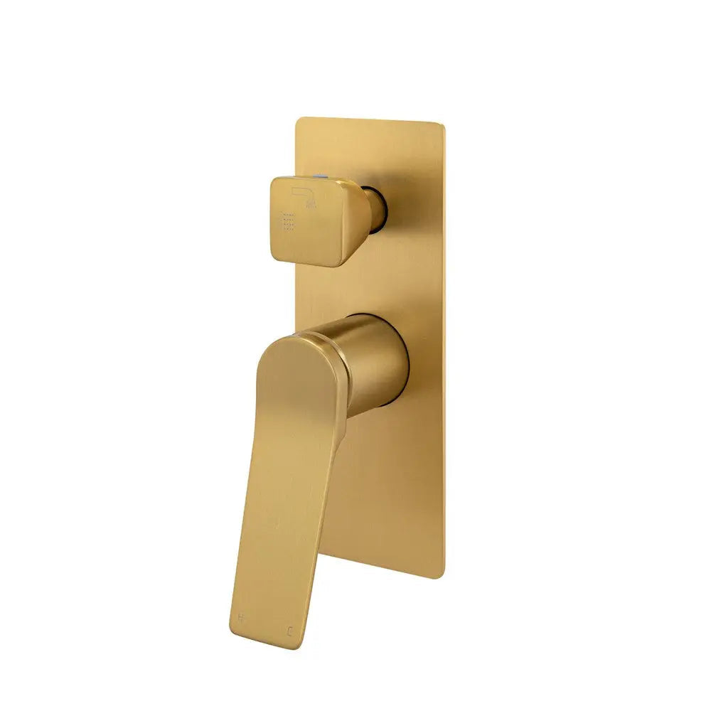RUSHY - Brushed Brass Diverter Mixer Aquaperla