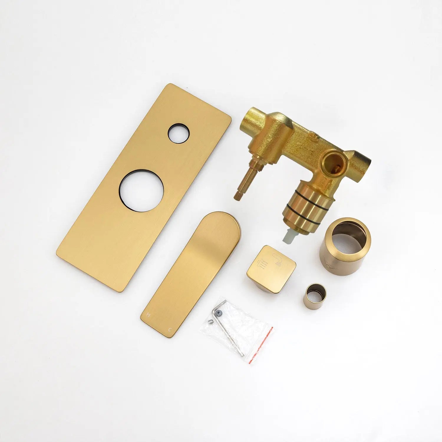 RUSHY - Brushed Brass Diverter Mixer Aquaperla