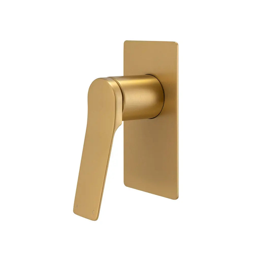RUSHY - Brushed Brass Wall Mixer Aquaperla