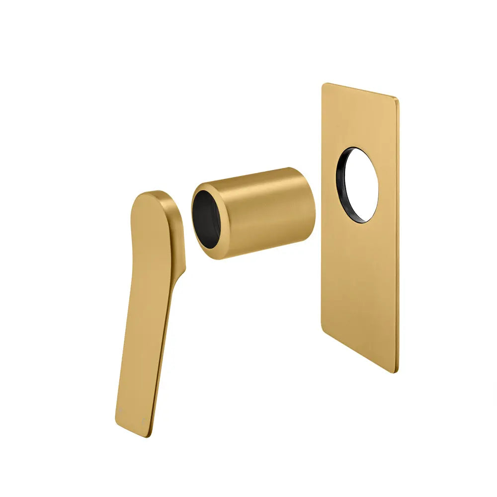 RUSHY - Brushed Brass Wall Mixer Aquaperla