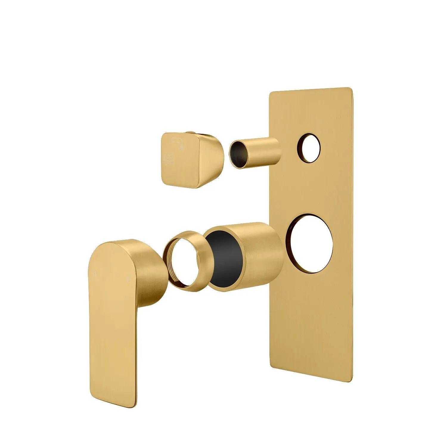 VOG - Brushed Brass Diverter Mixer Aquaperla