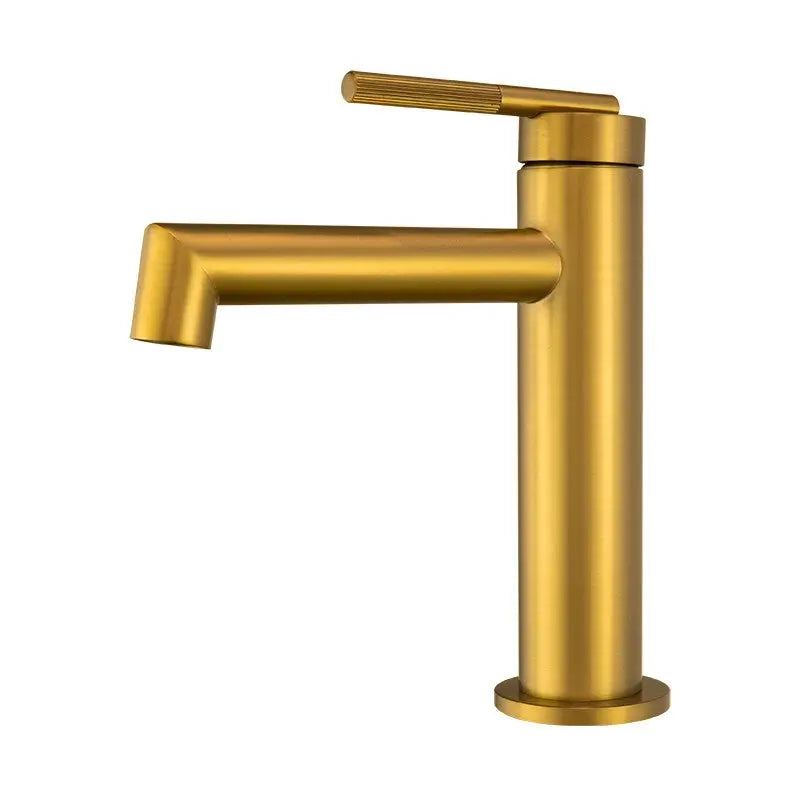 CADDENCE - Brushed Brass Basin Mixer Aquaperla