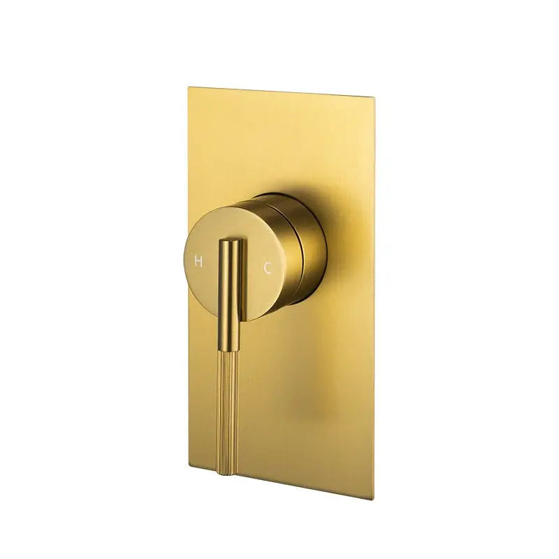 CADDENCE - Brushed Brass Wall Mixer Aquaperla