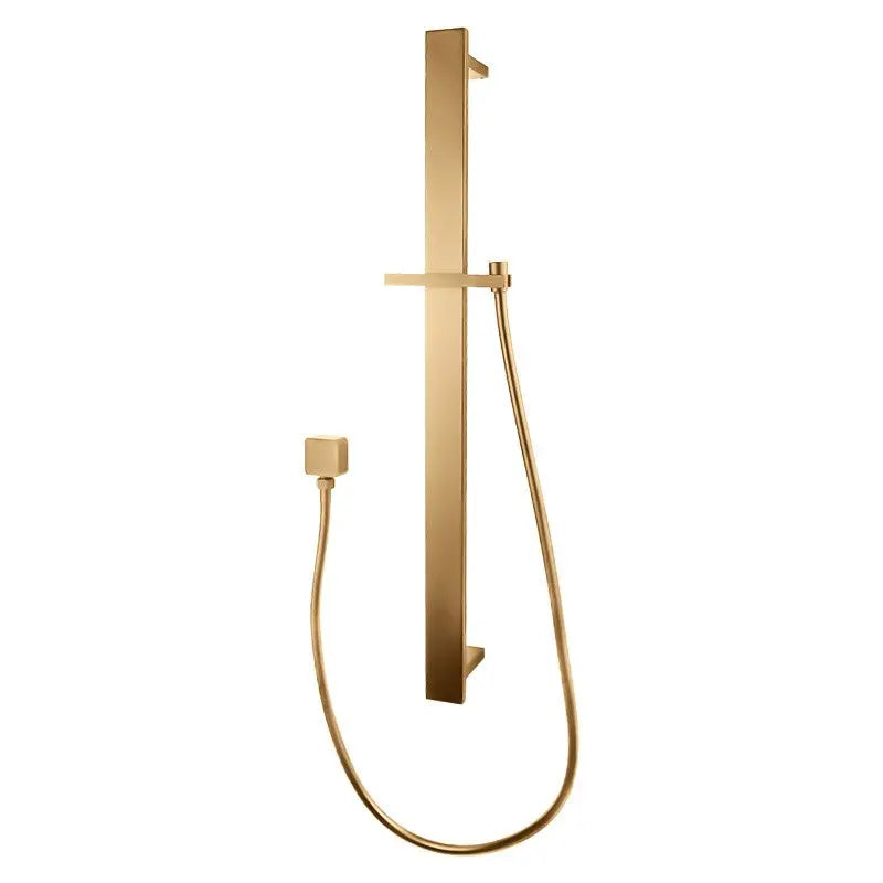 Brushed Brass Shower Rail Aquaperla