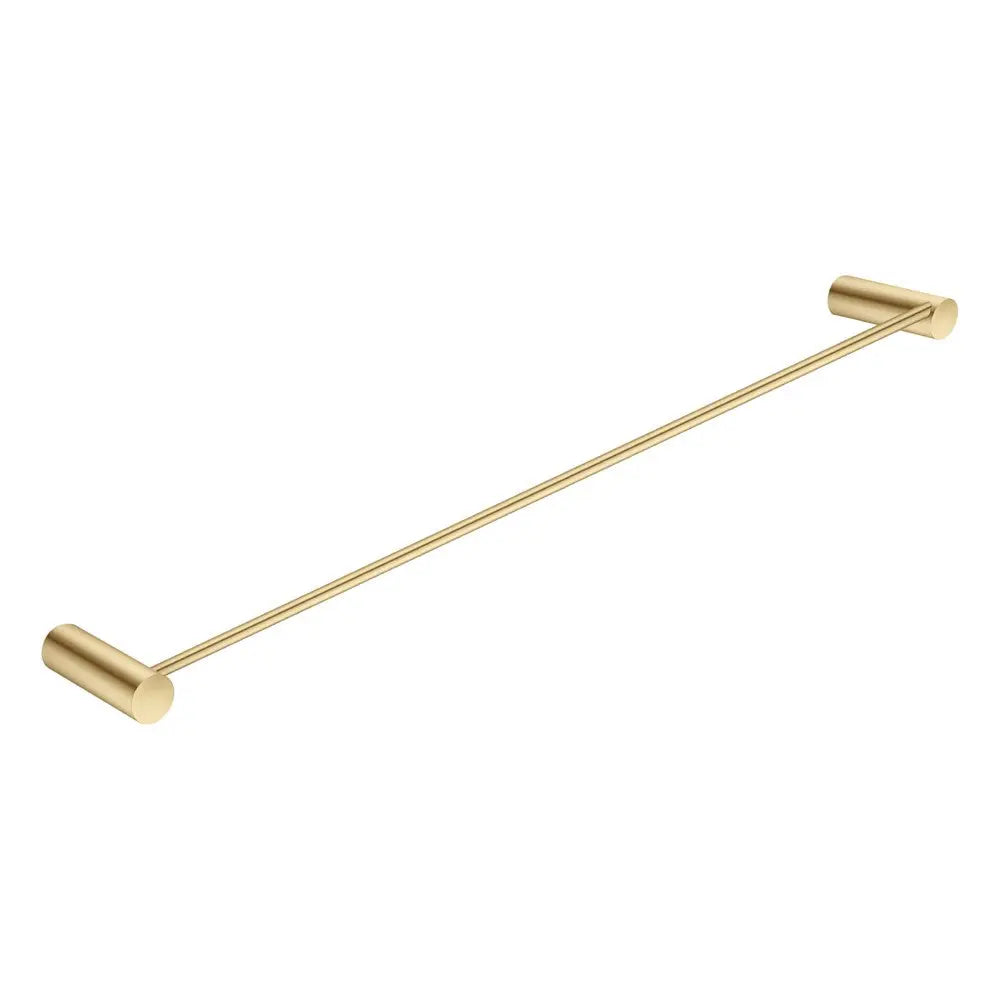 600mm Brushed Brass Single Towel Rail Aquaperla