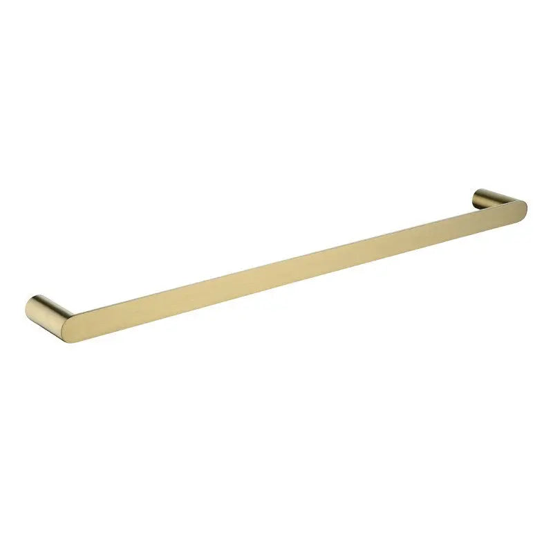 RUSHY - 600mm Brushed Brass Single Towel Rail Aquaperla