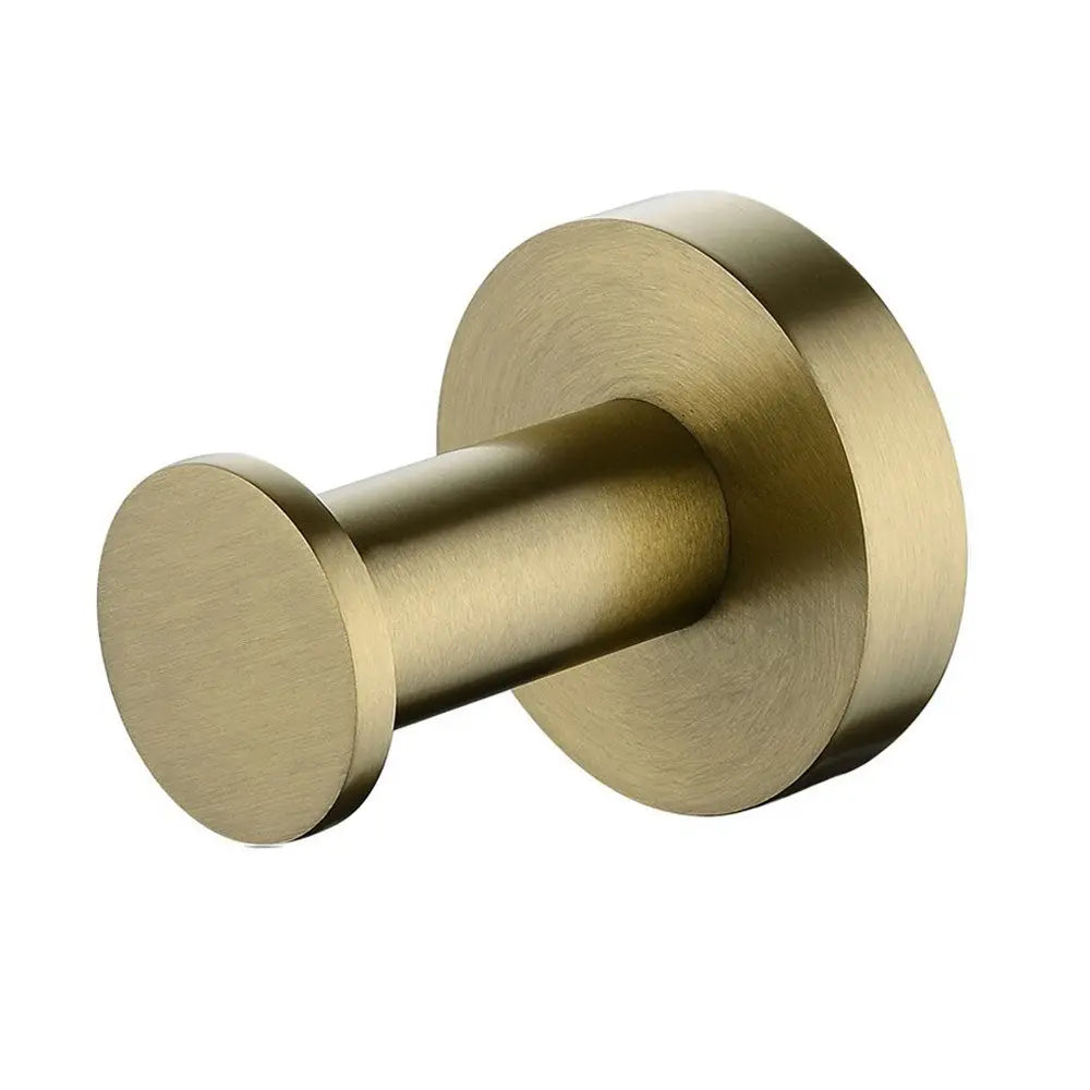 LUCID PIN - Brushed Brass Robe Hook Aquaperla