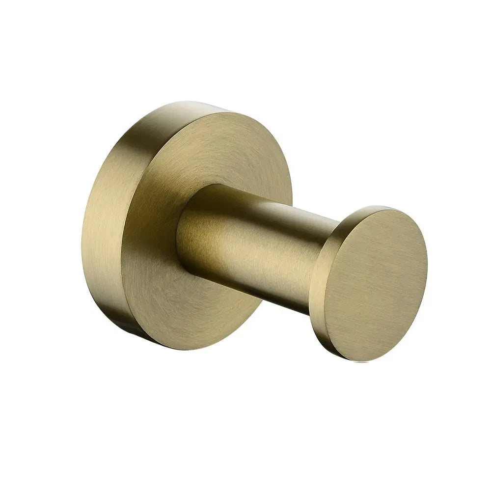 LUCID PIN - Brushed Brass Robe Hook Aquaperla