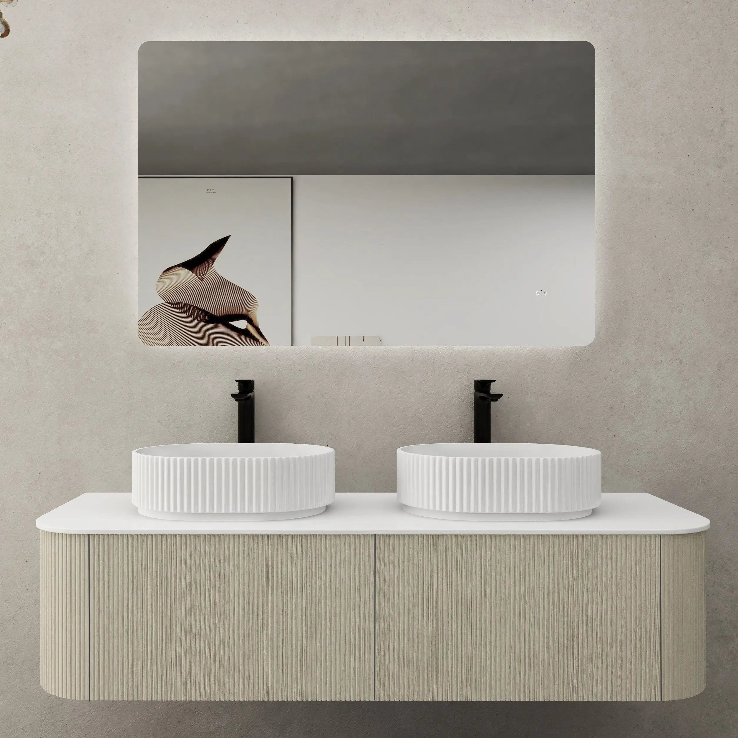 POS Bronte Wall Hung Vanity Coastal Oak (All Sizes) Poseidon
