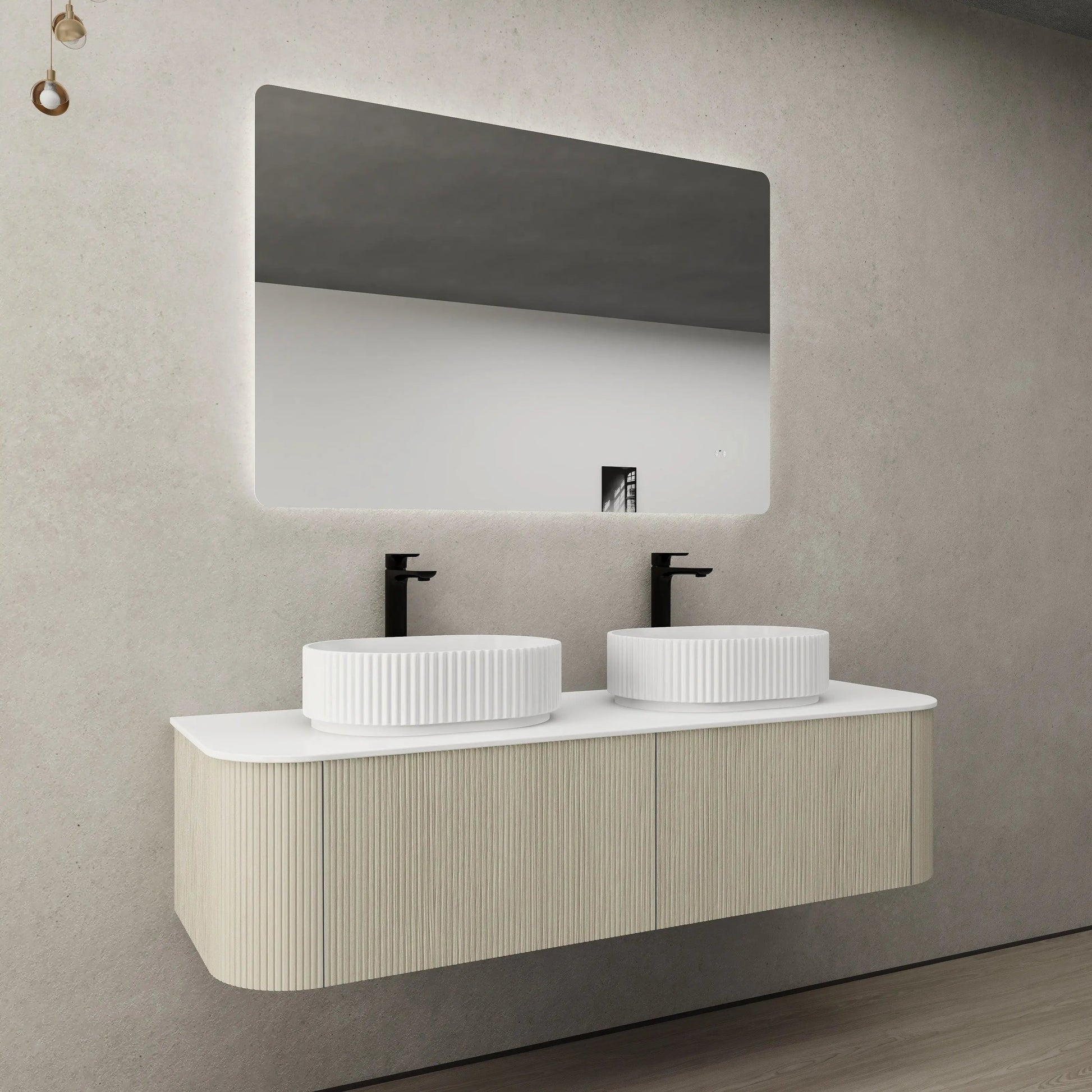 POS Bronte Wall Hung Vanity Coastal Oak (All Sizes) Poseidon