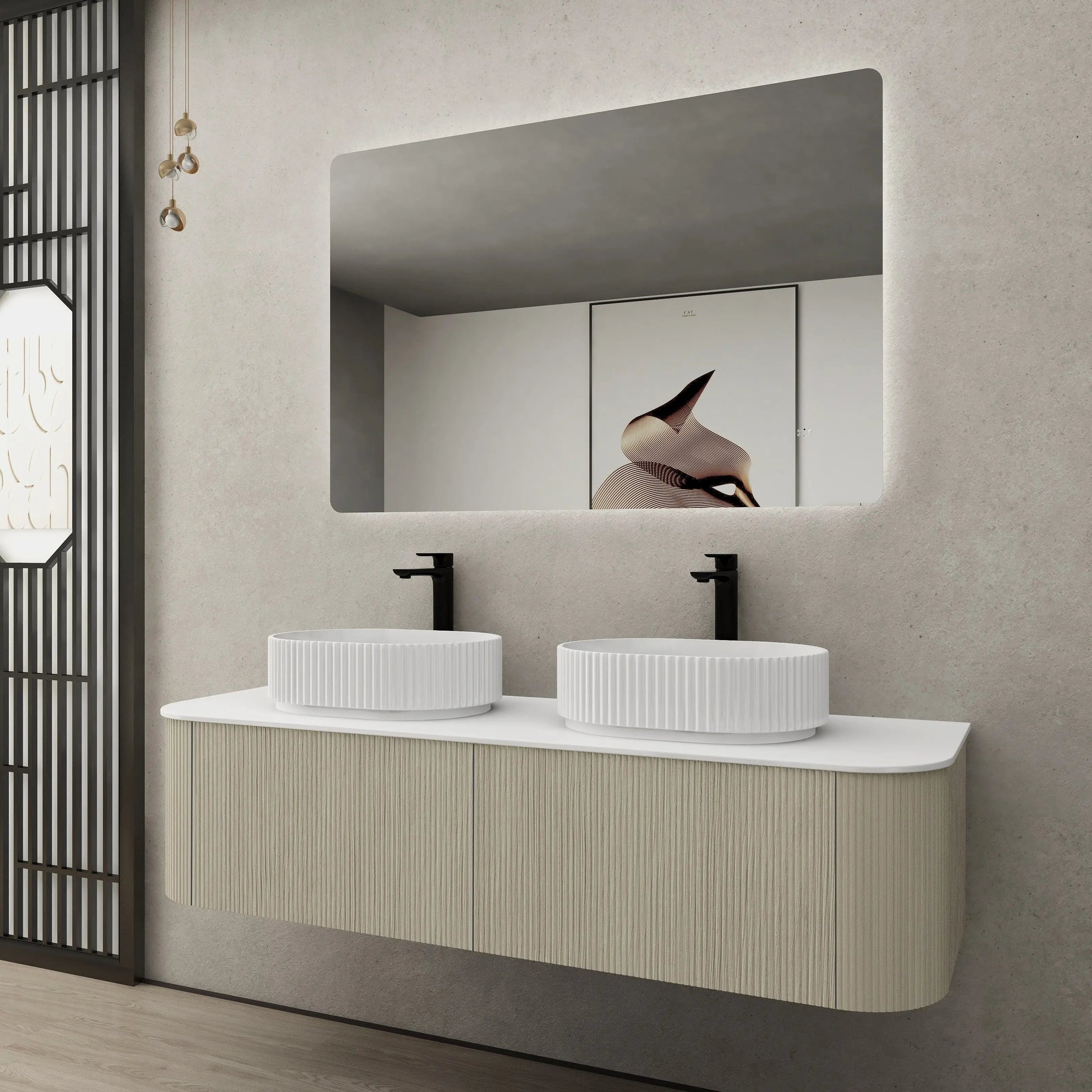 POS Bronte Wall Hung Vanity Coastal Oak (All Sizes) Poseidon