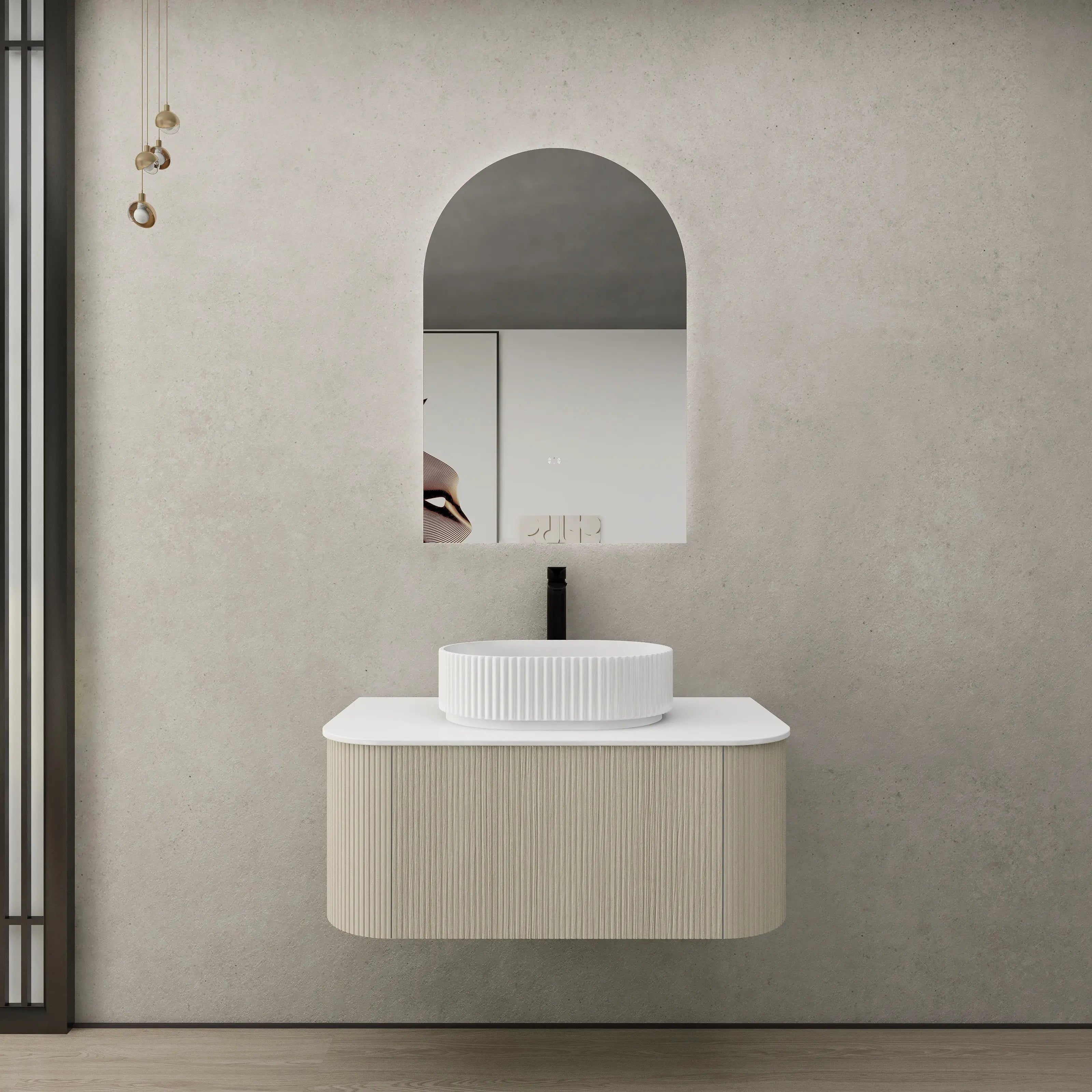 POS Bronte Wall Hung Vanity Coastal Oak (All Sizes) Poseidon