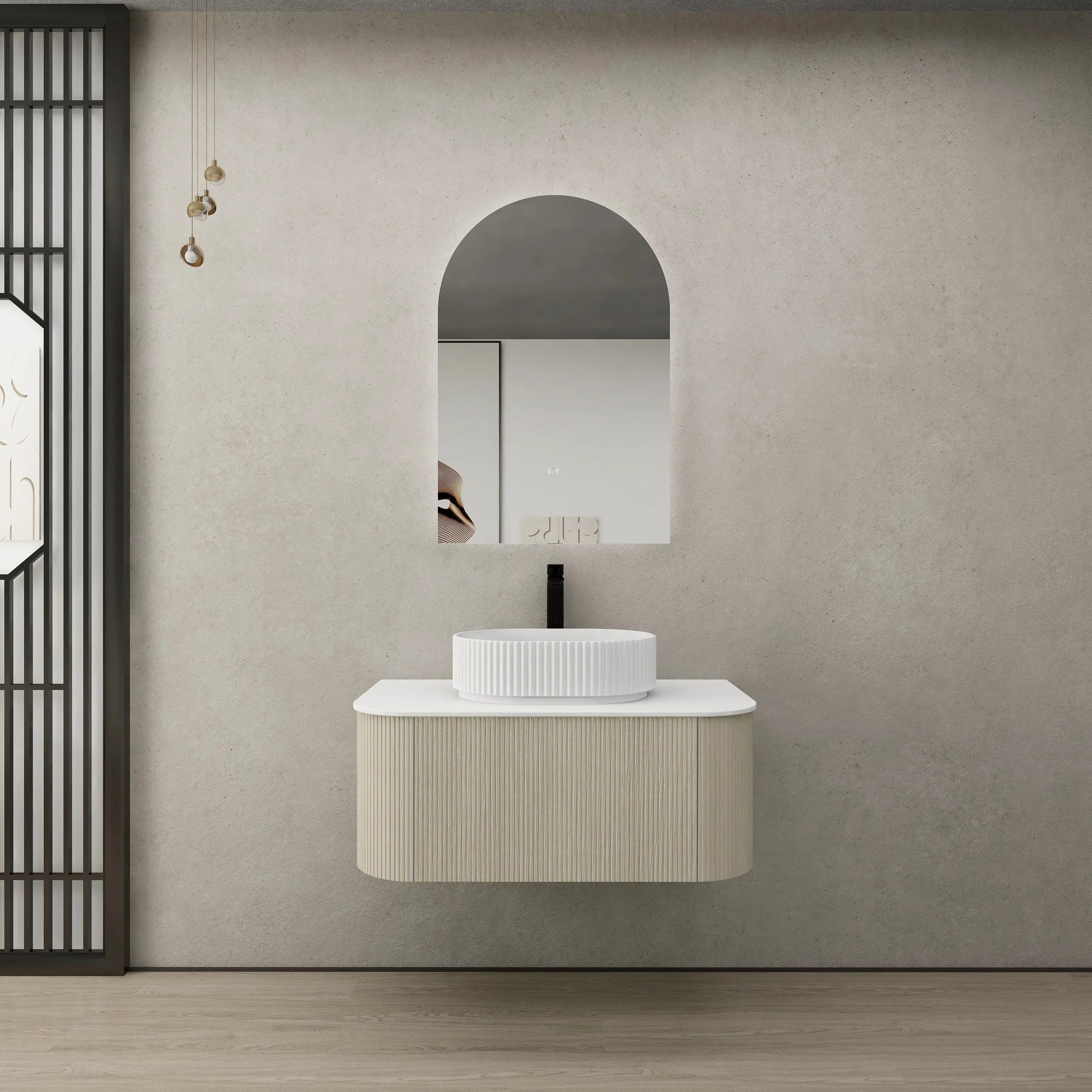 POS Bronte Wall Hung Vanity Coastal Oak (All Sizes) Poseidon