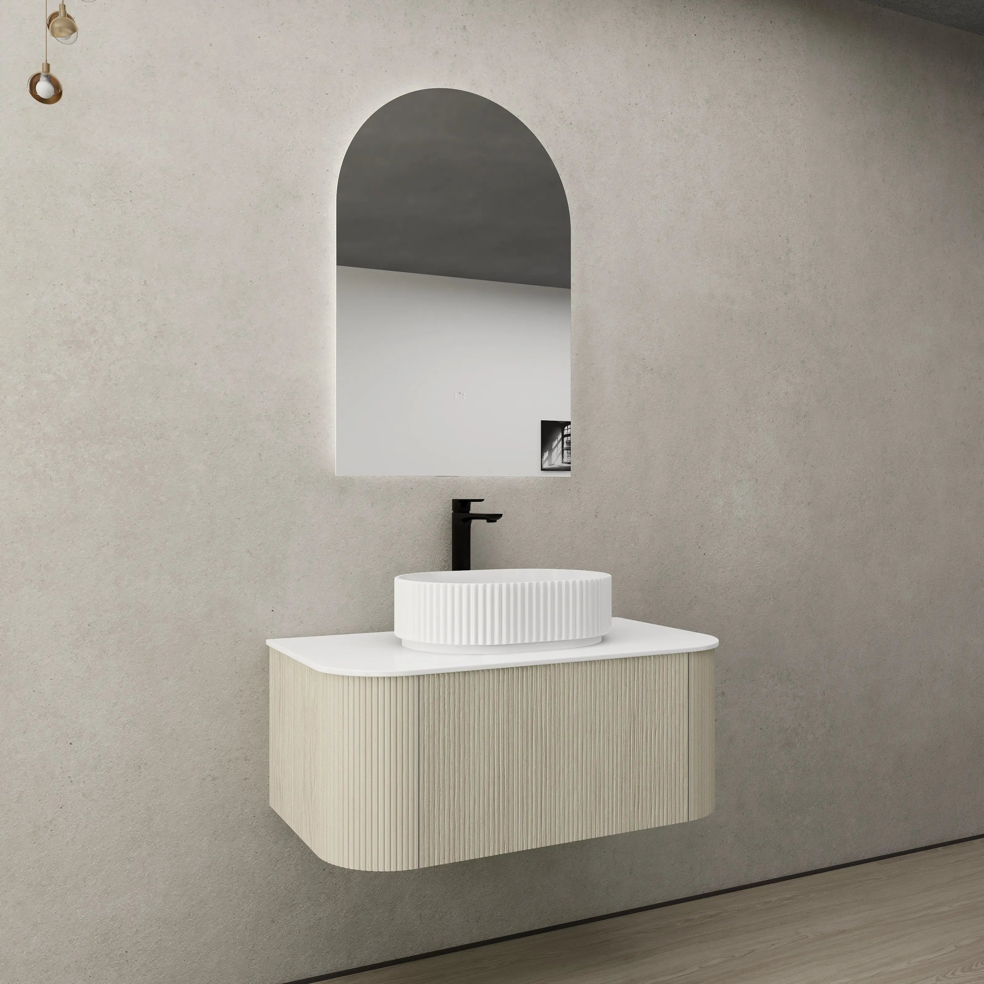 POS Bronte Wall Hung Vanity Coastal Oak (All Sizes) Poseidon