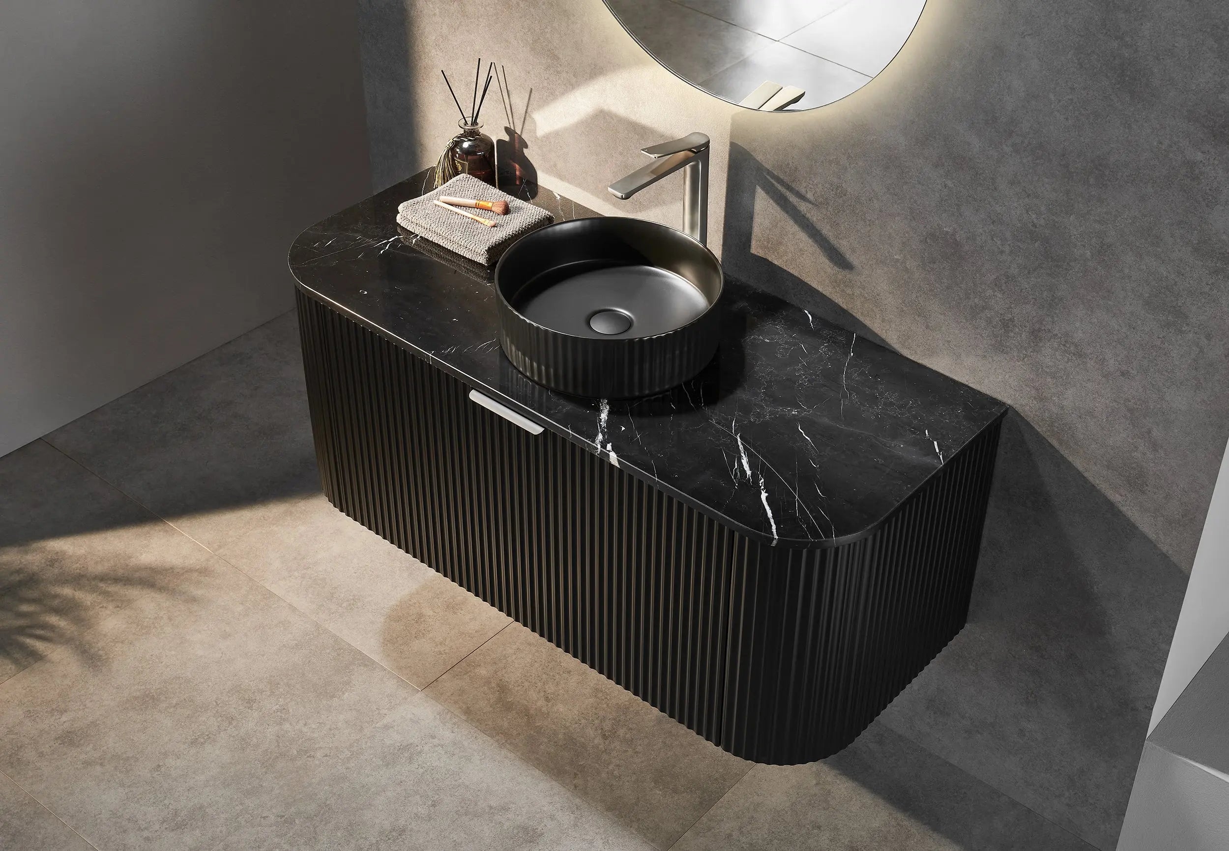Nero Marquina Stone Top- Silica Free Quartz Stone Poseidonbk
