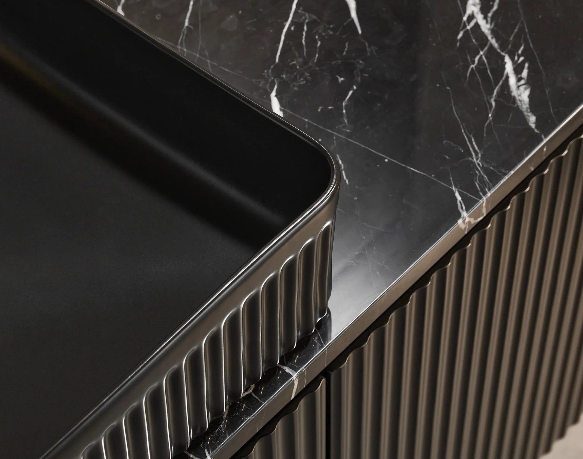 Brindabella Wall Hung PVC Cabinet 1200mm (Single Bowl) (Matte Black) Poseidon
