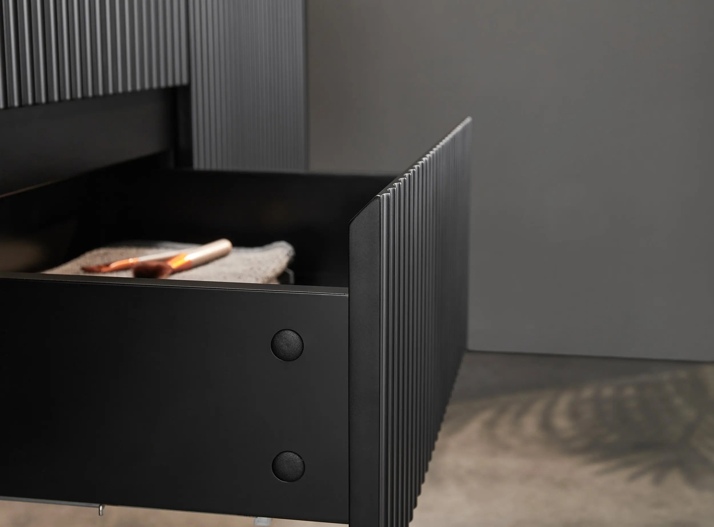 Brindabella Wall Hung Vanity (Middle Drawers) 1500mm (Single/Double Bowl) (Matte Black) Poseidon