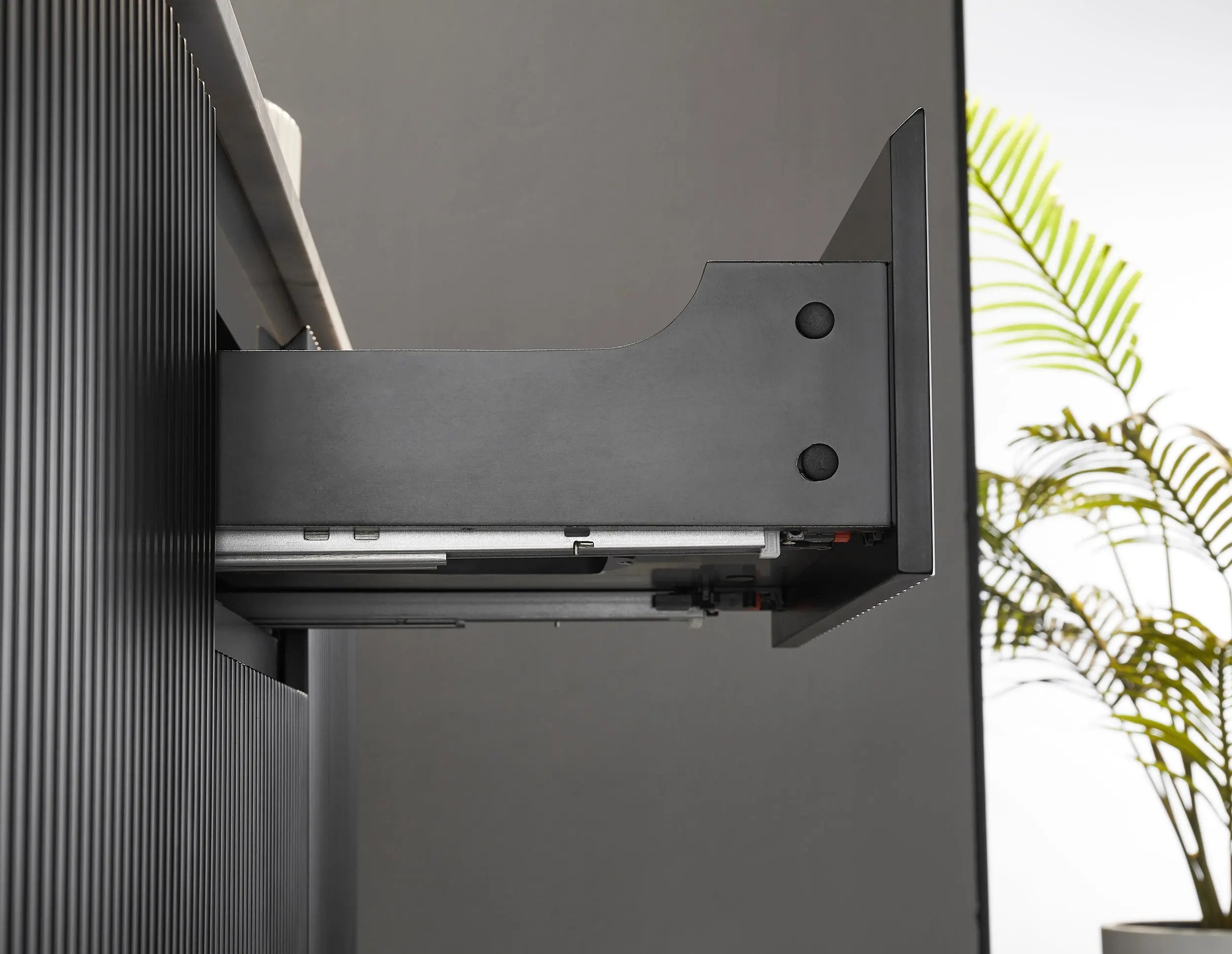 Brindabella Wall Hung Vanity (Middle Drawers) 1500mm (Single/Double Bowl) (Matte Black) Poseidon