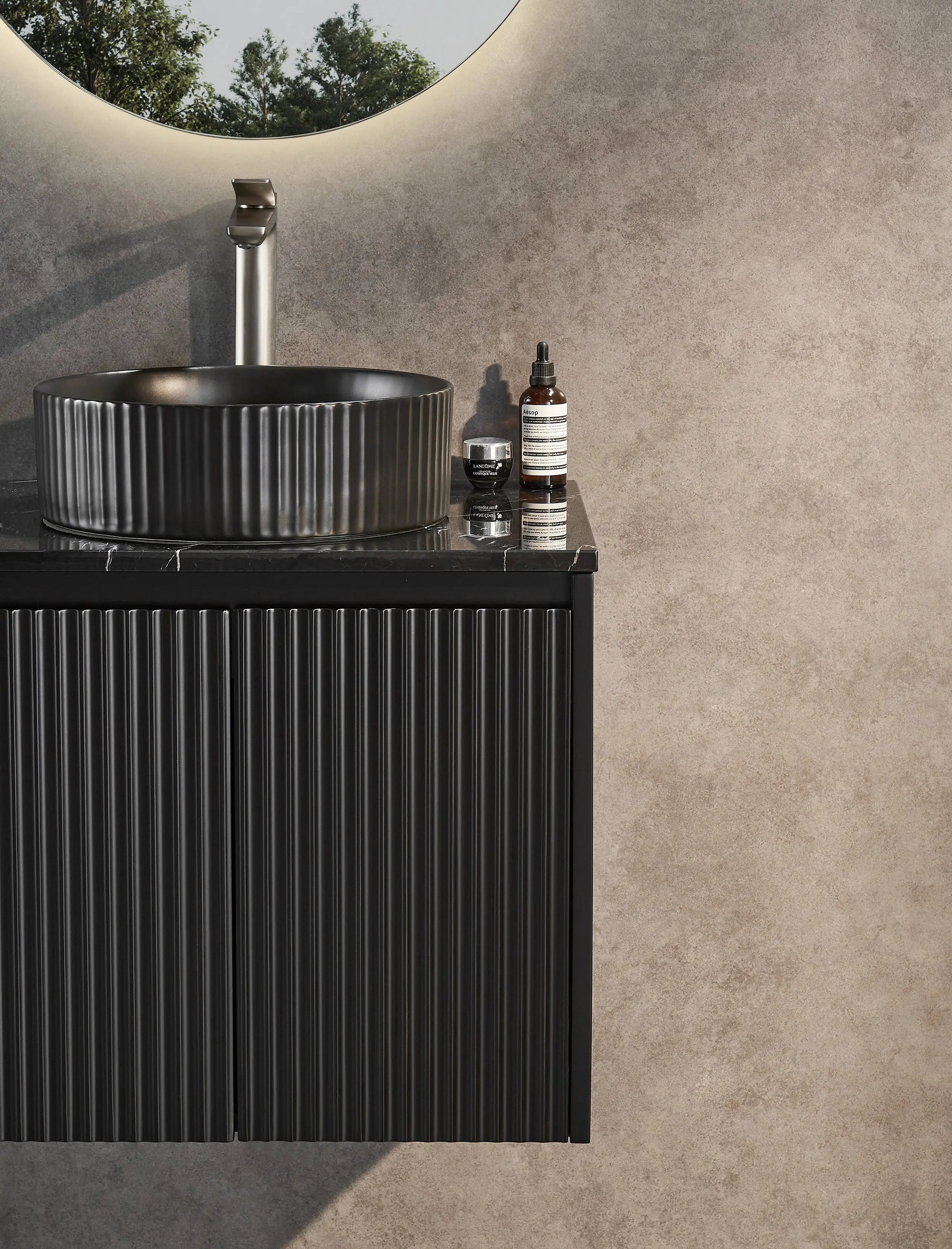 Brindabella Wall Hung PVC Cabinet 600mm (Matte Black) Poseidon