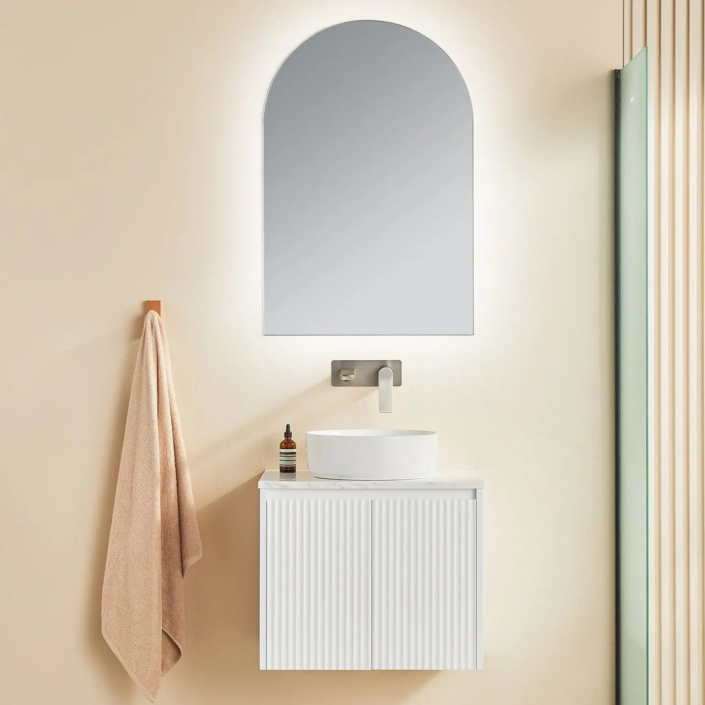 Brindabella Wall Hung PVC Cabinet 600mm (Matte White) Poseidon
