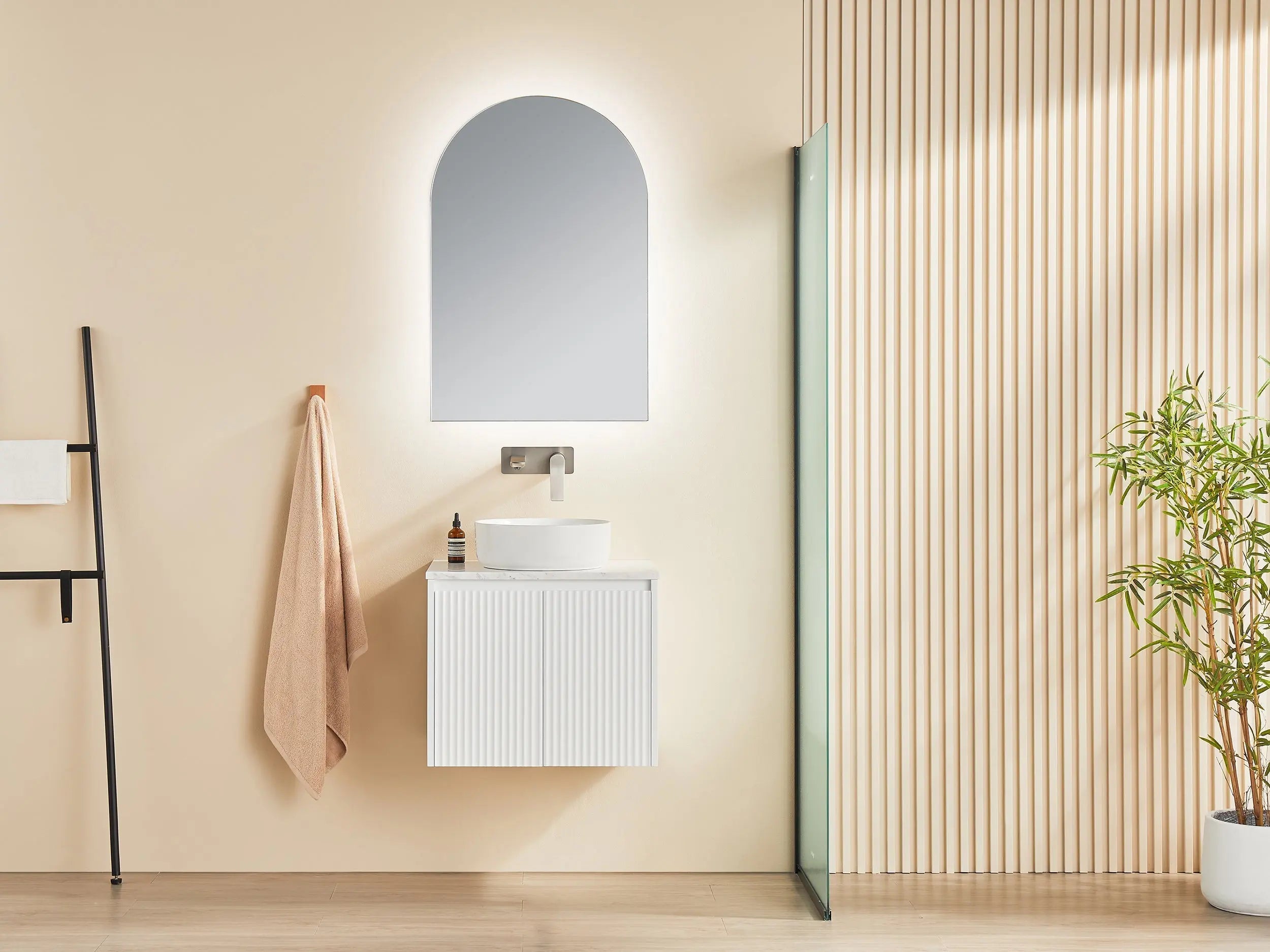 Brindabella Wall Hung PVC Cabinet 600mm (Matte White) Poseidon