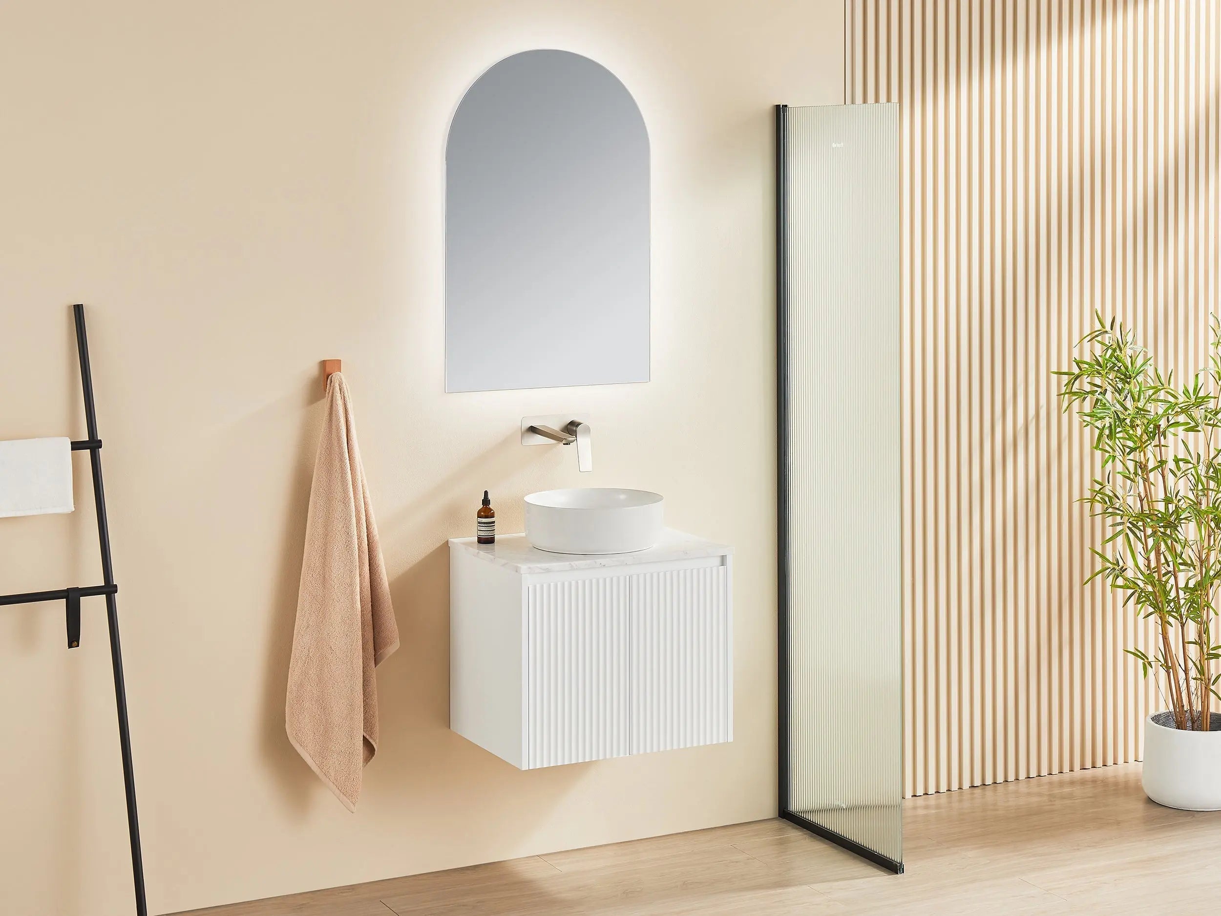 Brindabella Wall Hung PVC Cabinet 600mm (Matte White) Poseidon