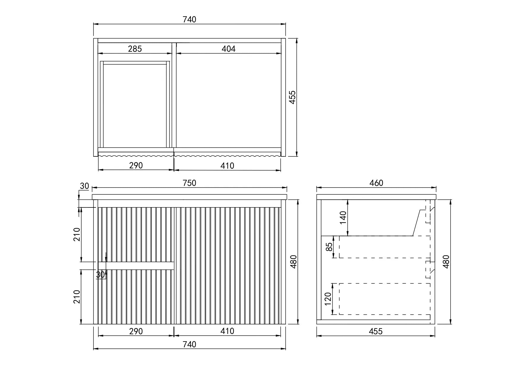Brindabella Wall Hung PVC Cabinet 750mm (Matte White) Poseidon