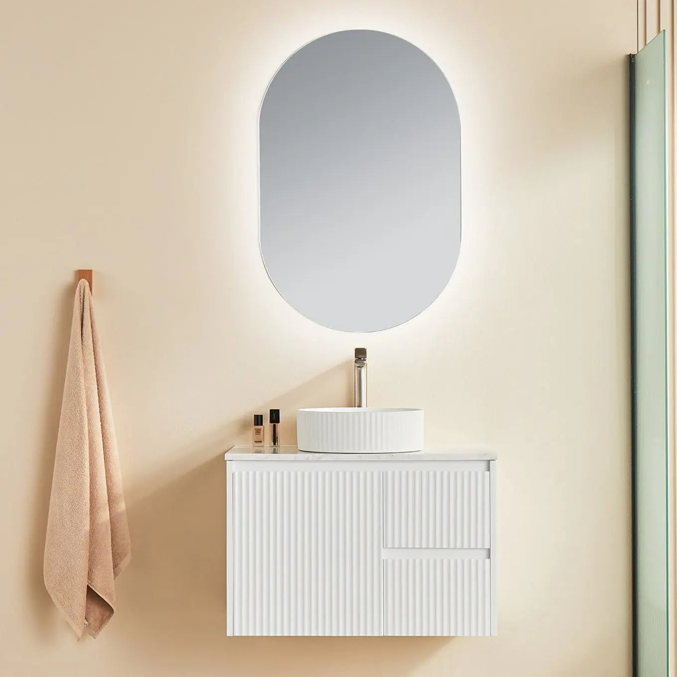 Brindabella Wall Hung PVC Cabinet 750mm (Matte White) Poseidon