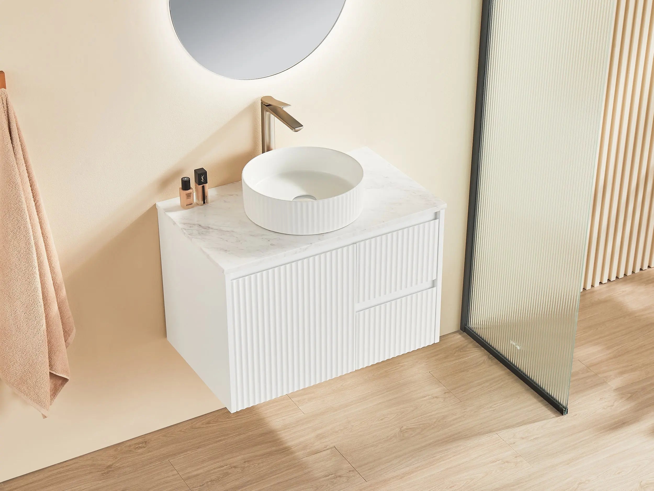 Brindabella Wall Hung PVC Cabinet 750mm (Matte White) Poseidon