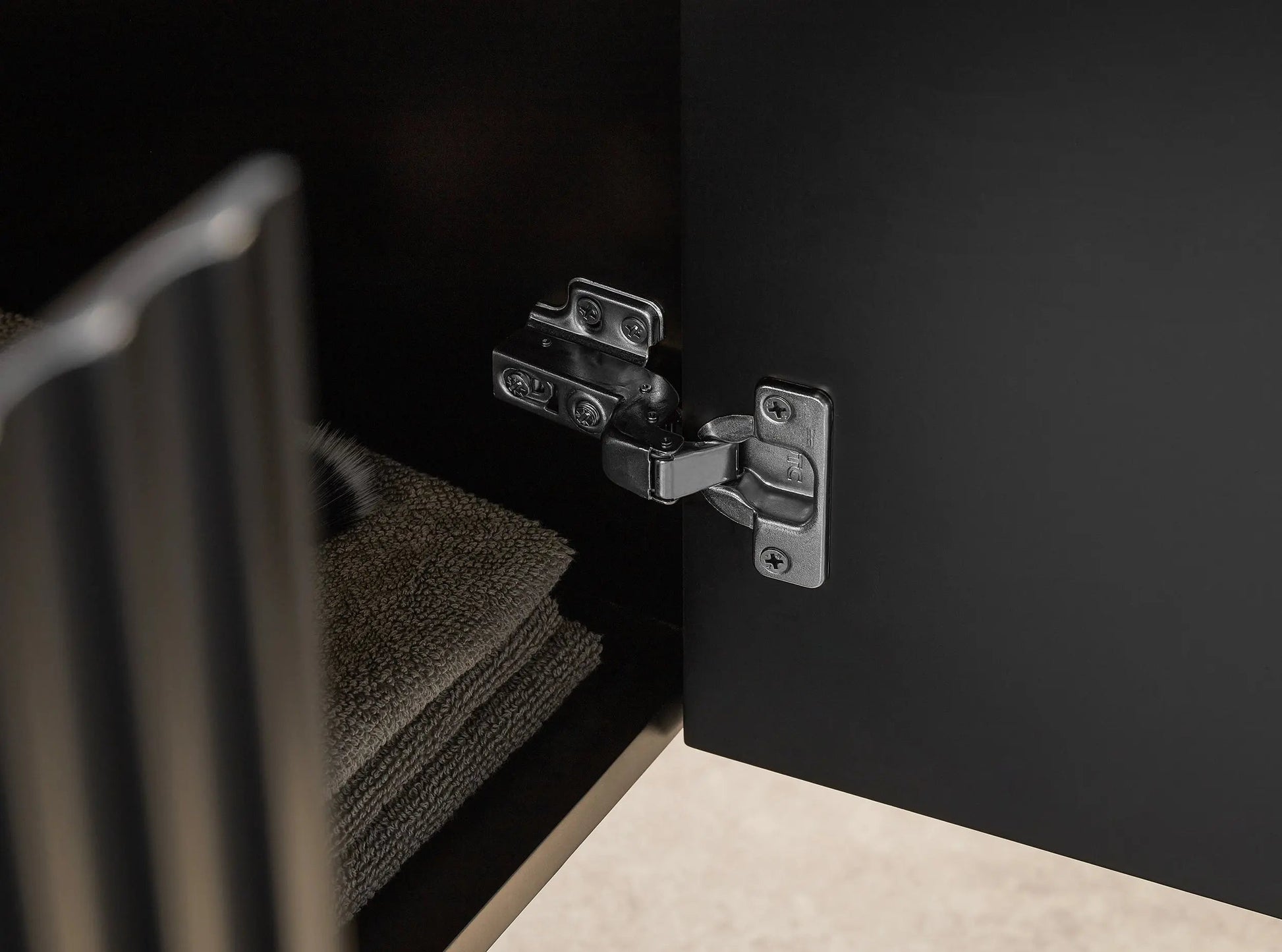 Brindabella Wall Hung PVC Cabinet 750mm (Matte Black) Poseidon