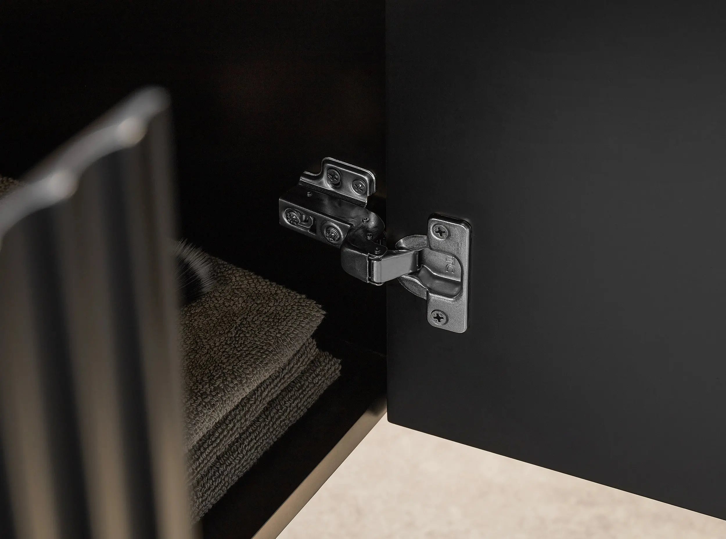 Brindabella Wall Hung PVC Cabinet 750mm (Matte Black) Poseidon