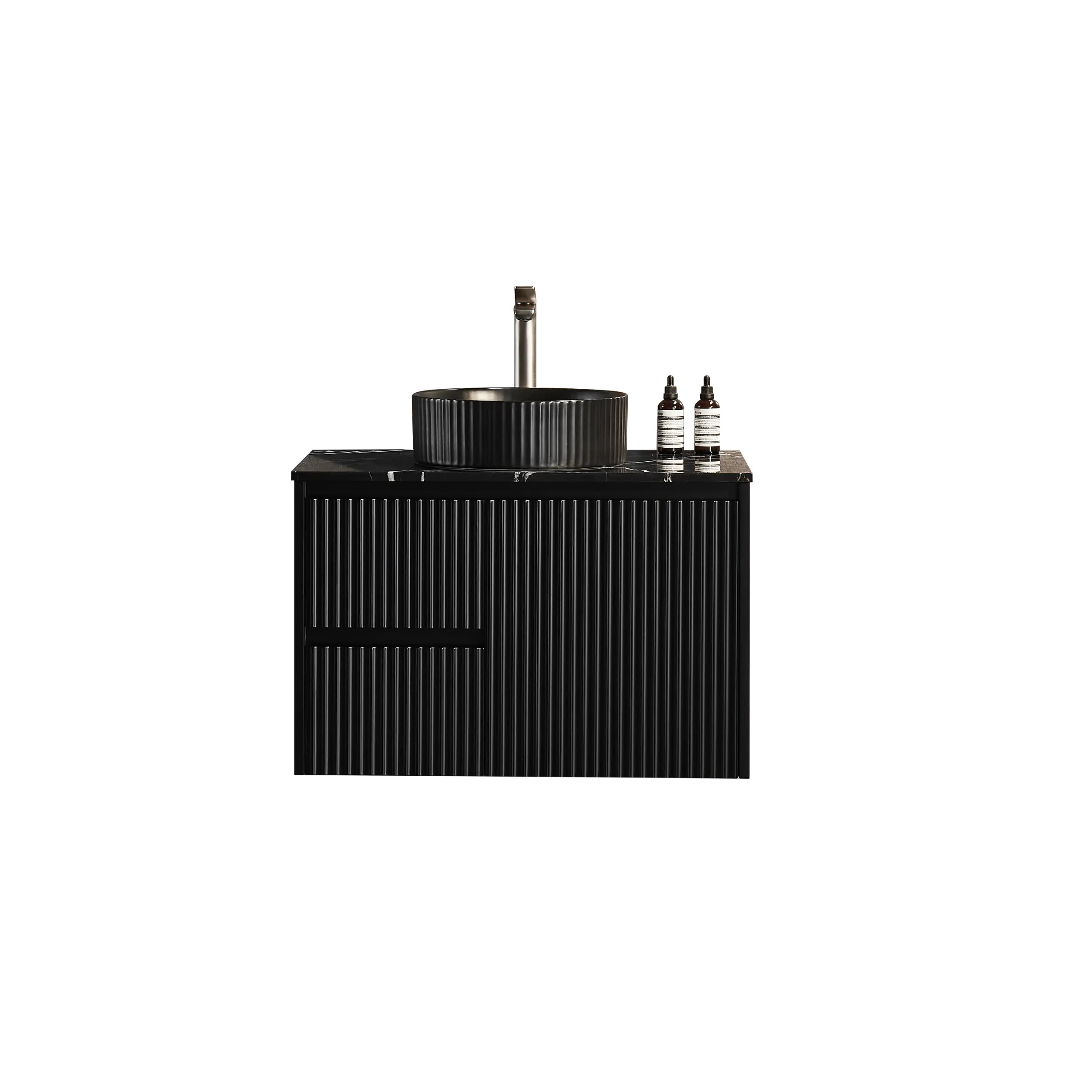 Brindabella Wall Hung PVC Cabinet 750mm (Matte Black) Poseidon