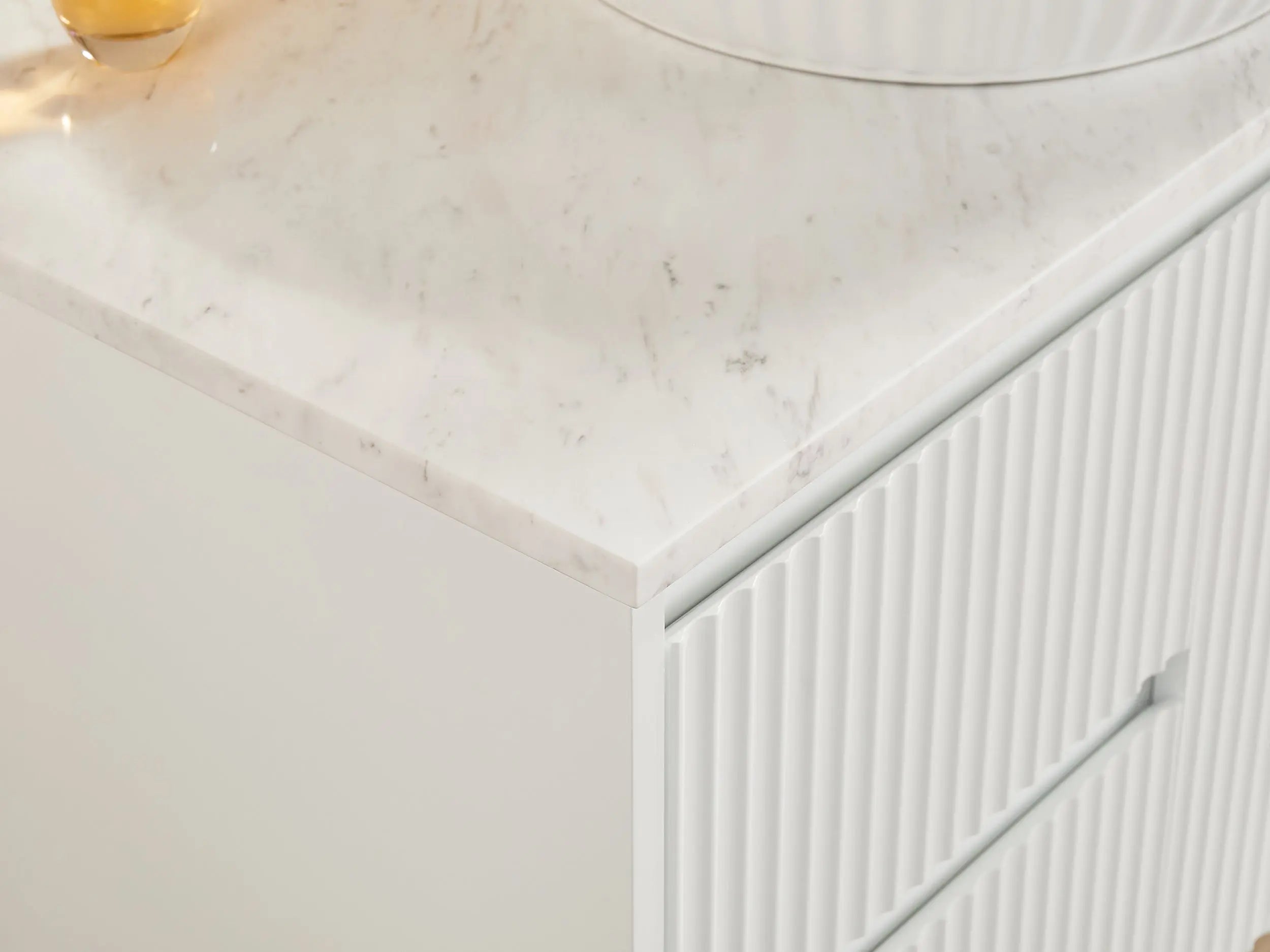 Carrara White Marble Stone Top- Silica Free Quartz Stone Poseidonbk