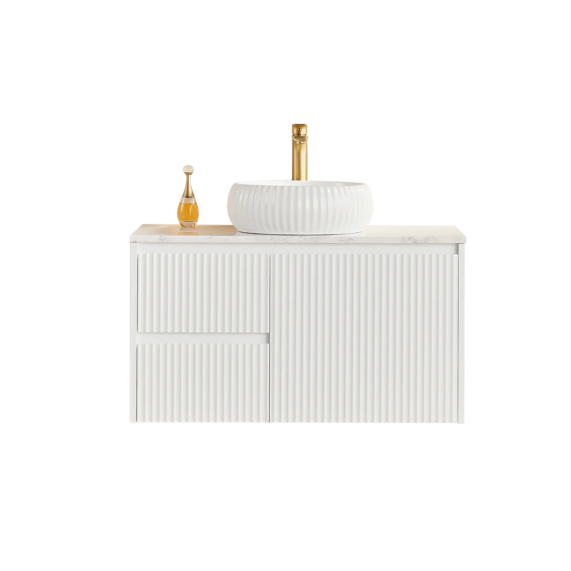 Brindabella Wall Hung PVC Cabinet 900mm (Matte White) Poseidon
