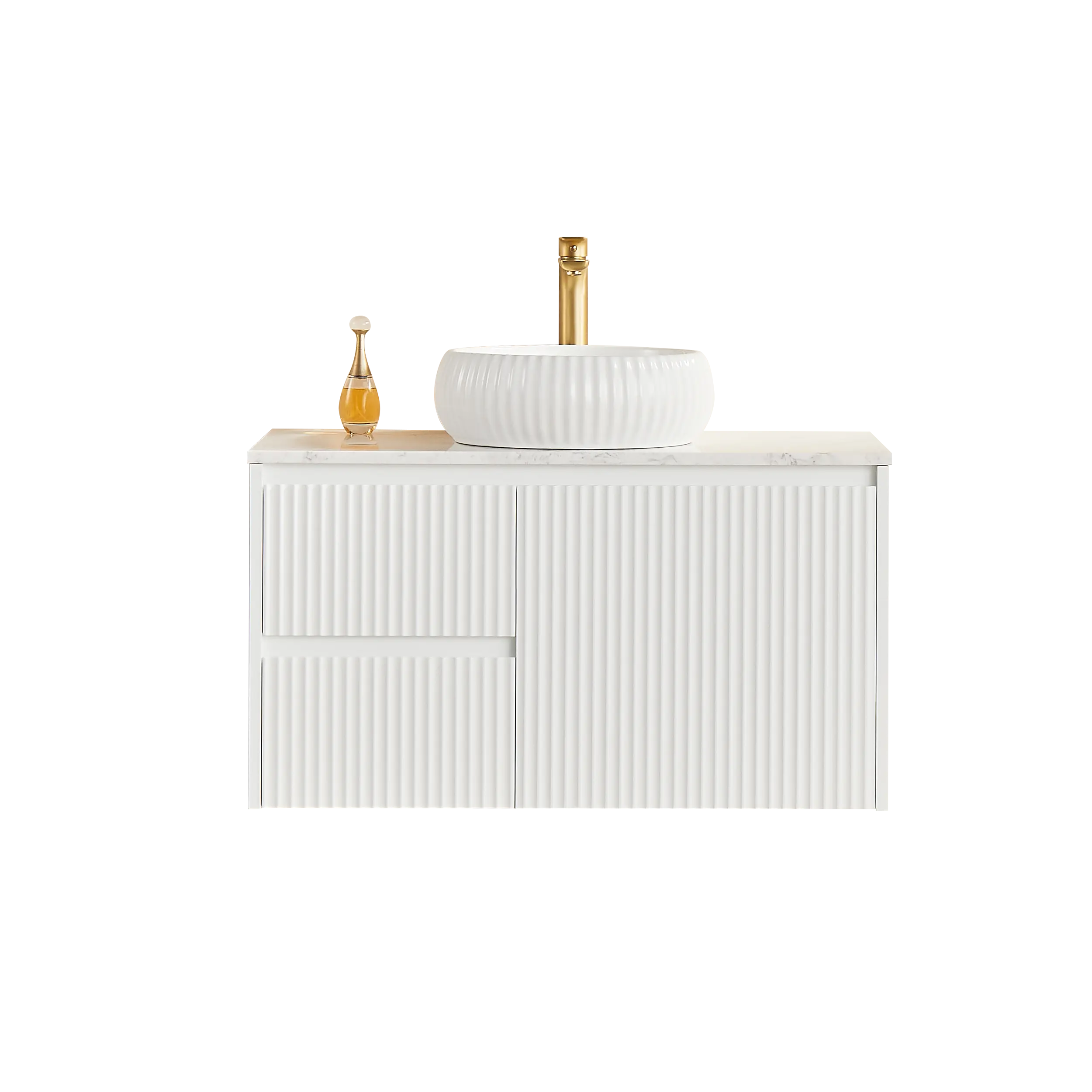 Brindabella Wall Hung PVC Cabinet 900mm (Matte White) Poseidon