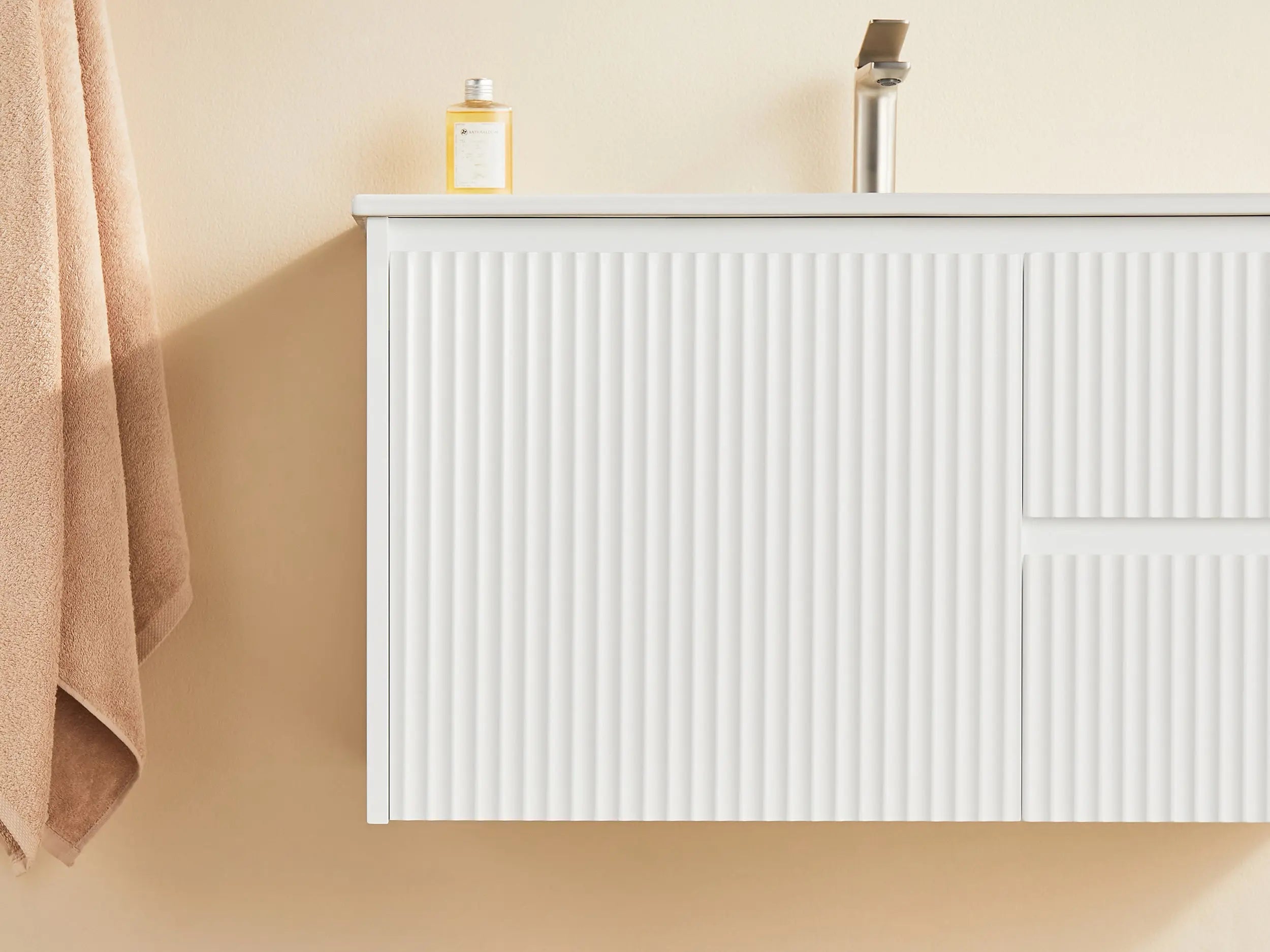 Brindabella Wall Hung PVC Cabinet 900mm (Matte White) Poseidon