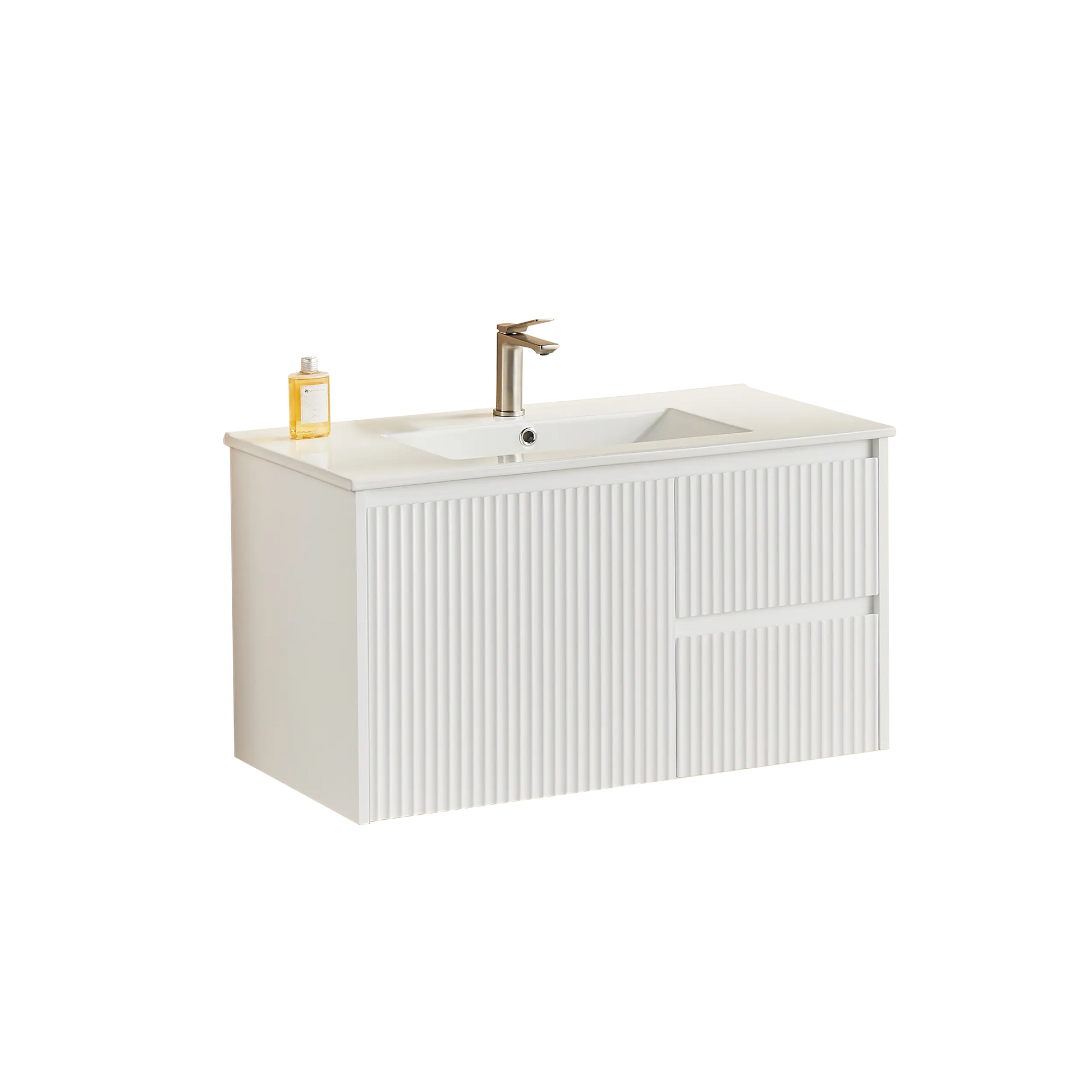 Brindabella Wall Hung PVC Cabinet 900mm (Matte White) Poseidon