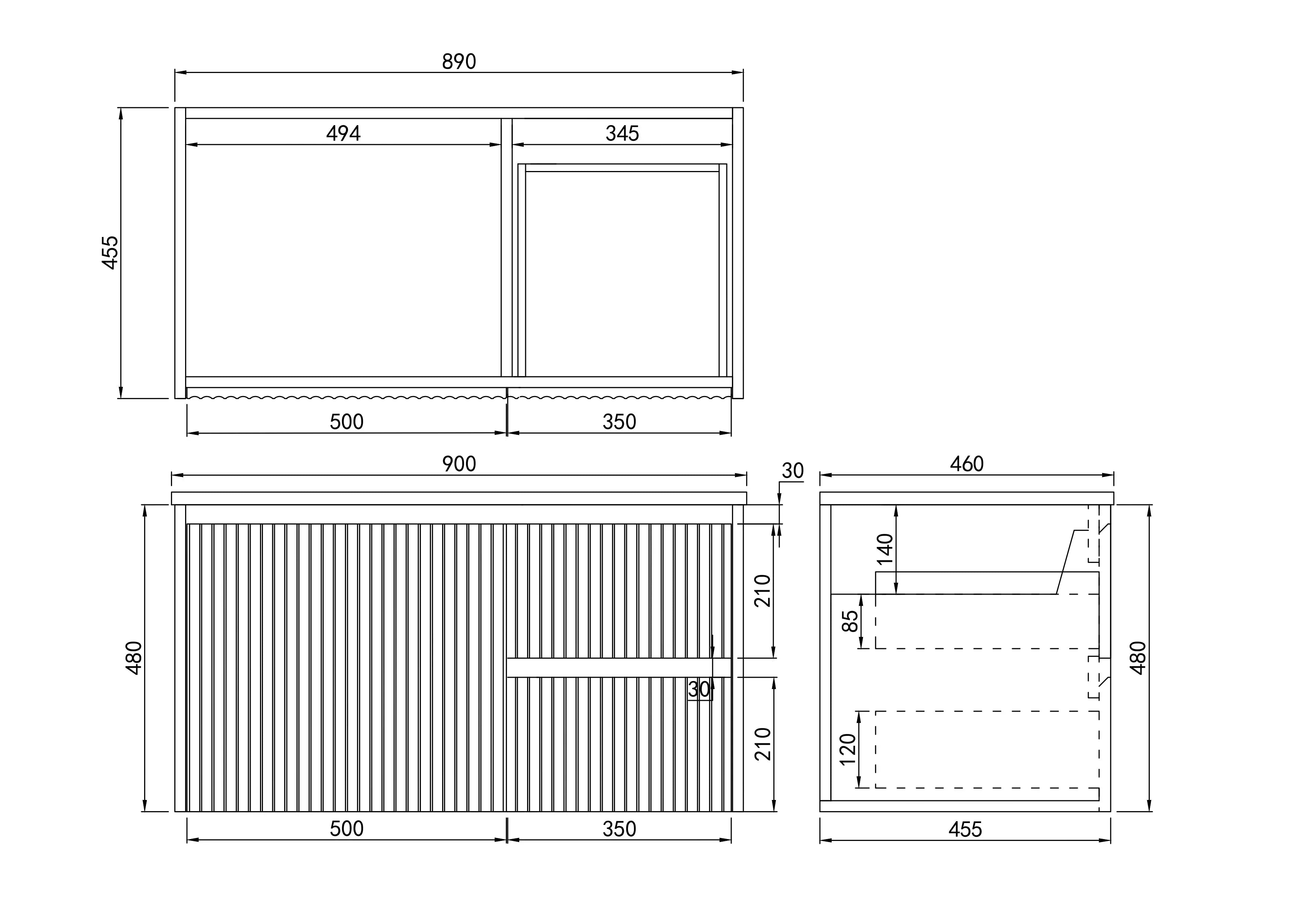 Brindabella Wall Hung PVC Cabinet 900mm (Matte White) Poseidon
