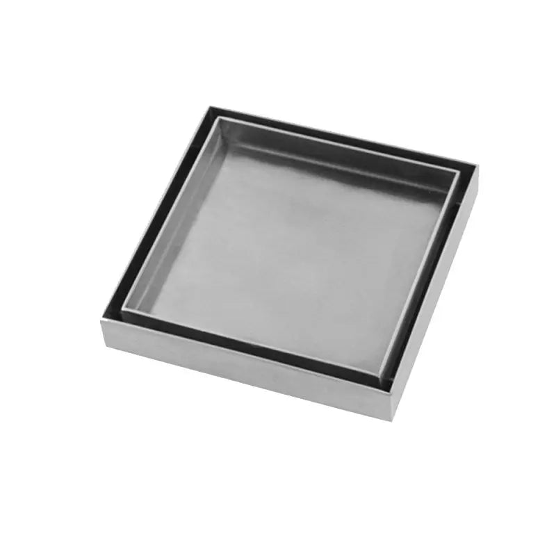 120x120mm Chrome Tile Insert Drain Aquaperla