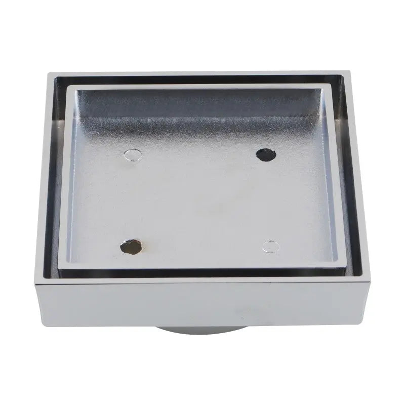 115x115mm Chrome Tile Insert Drain Aquaperla