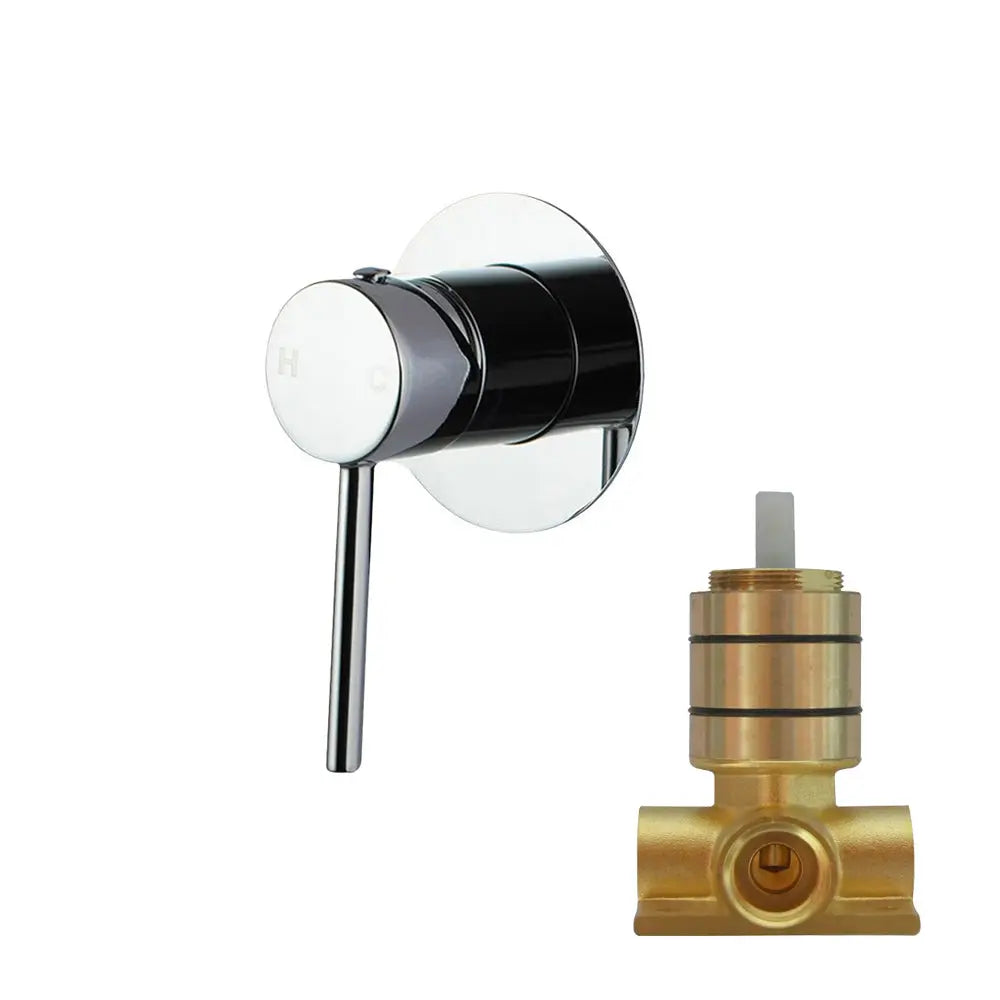 LUCID PIN - Chrome Wall Mixer Aquaperla