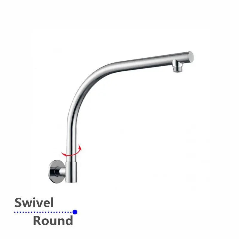 Chrome Wall Shower Arm Aquaperla