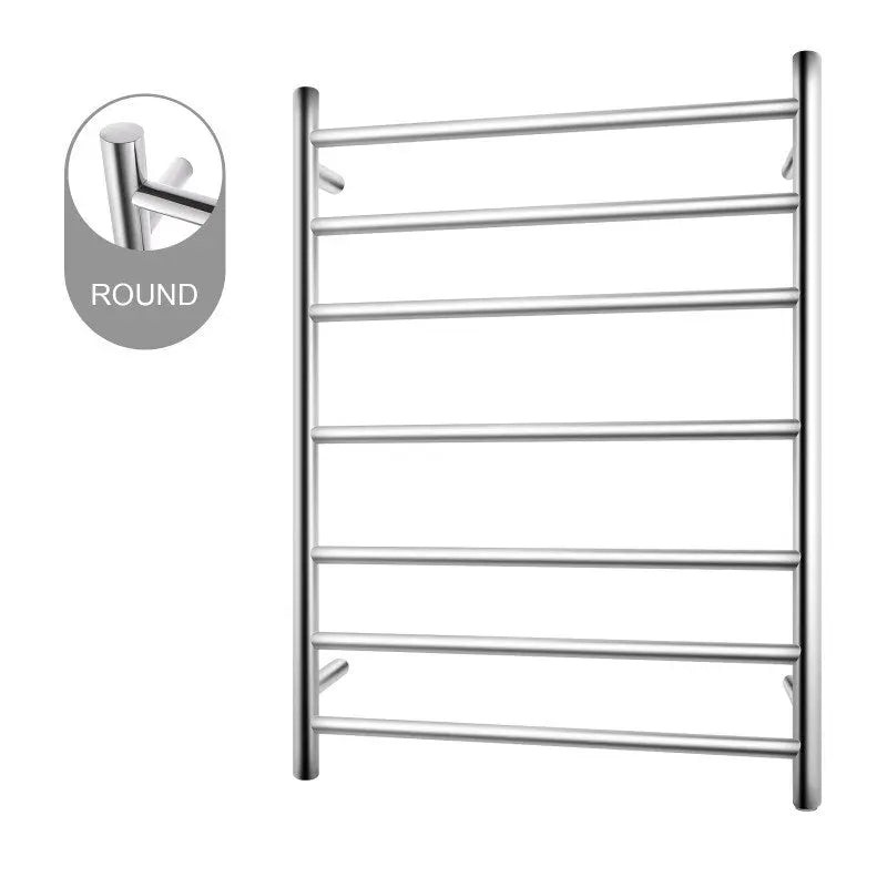 Chrome Heated Towel Rack 7 Bars Aquaperla
